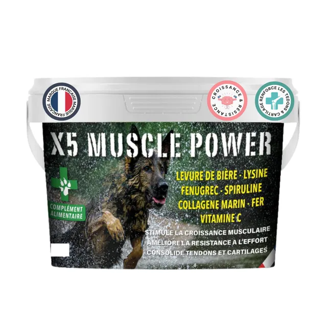 france-croquettes-x5-muscle-power-poudre-chien-500g-muscles image 1
