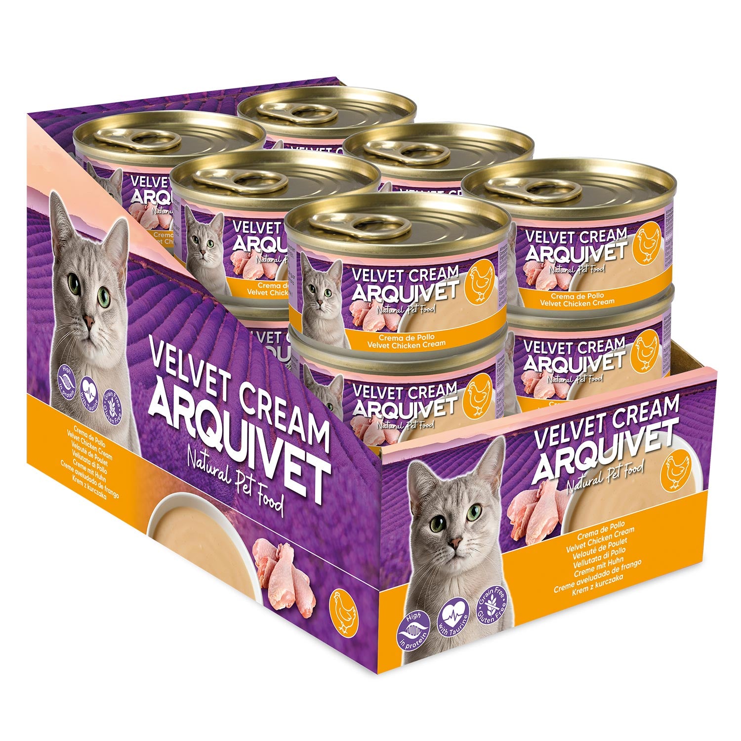 arquivet-chicken-cream-p-t-e-chien-poulet-80-g-sans-c-r-ales image 2