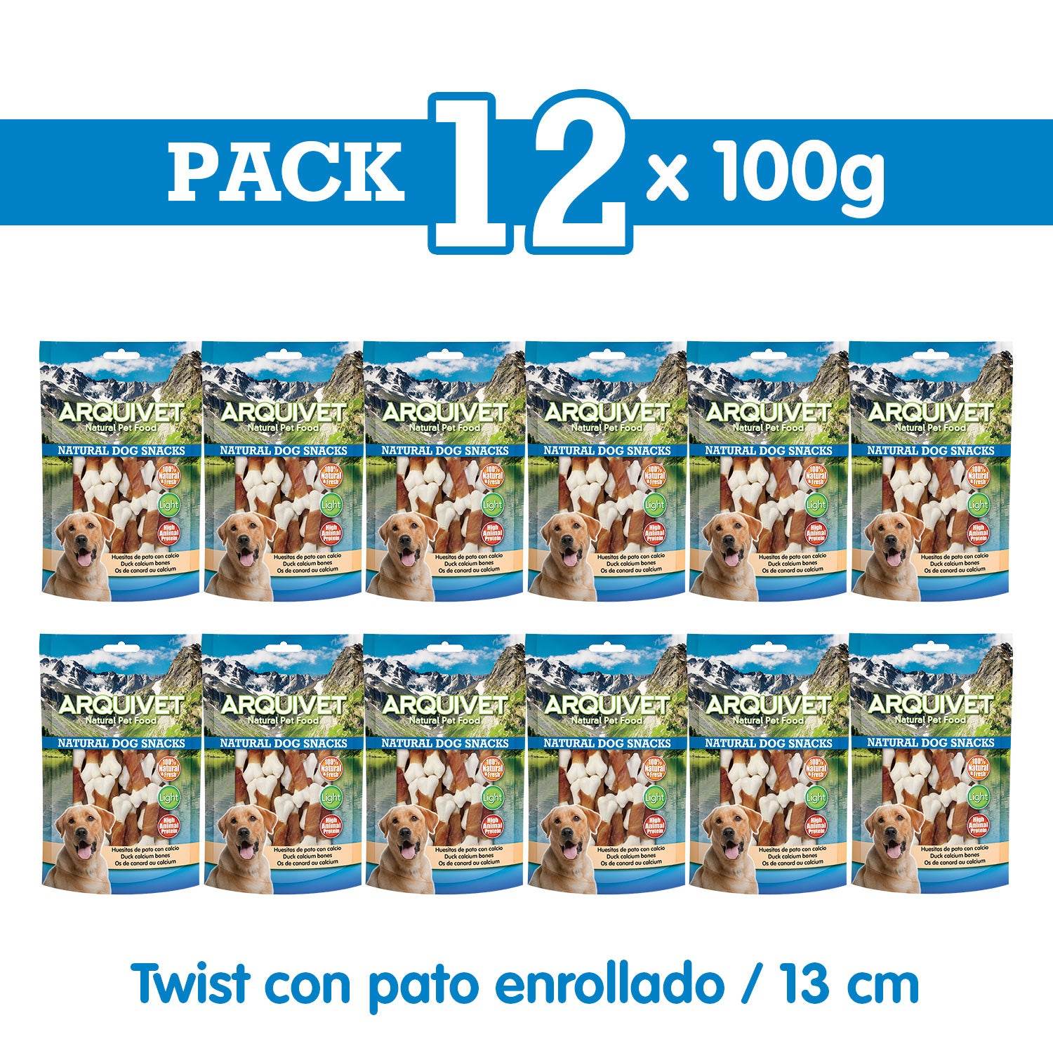 arquivet-os-de-canard-au-calcium-friandise-chien-100-g image 3