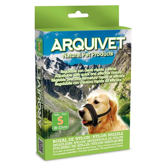 arquivet-museli-re-nylon-rembourr-e-chien-s-18-23-cm-r-glable image 1