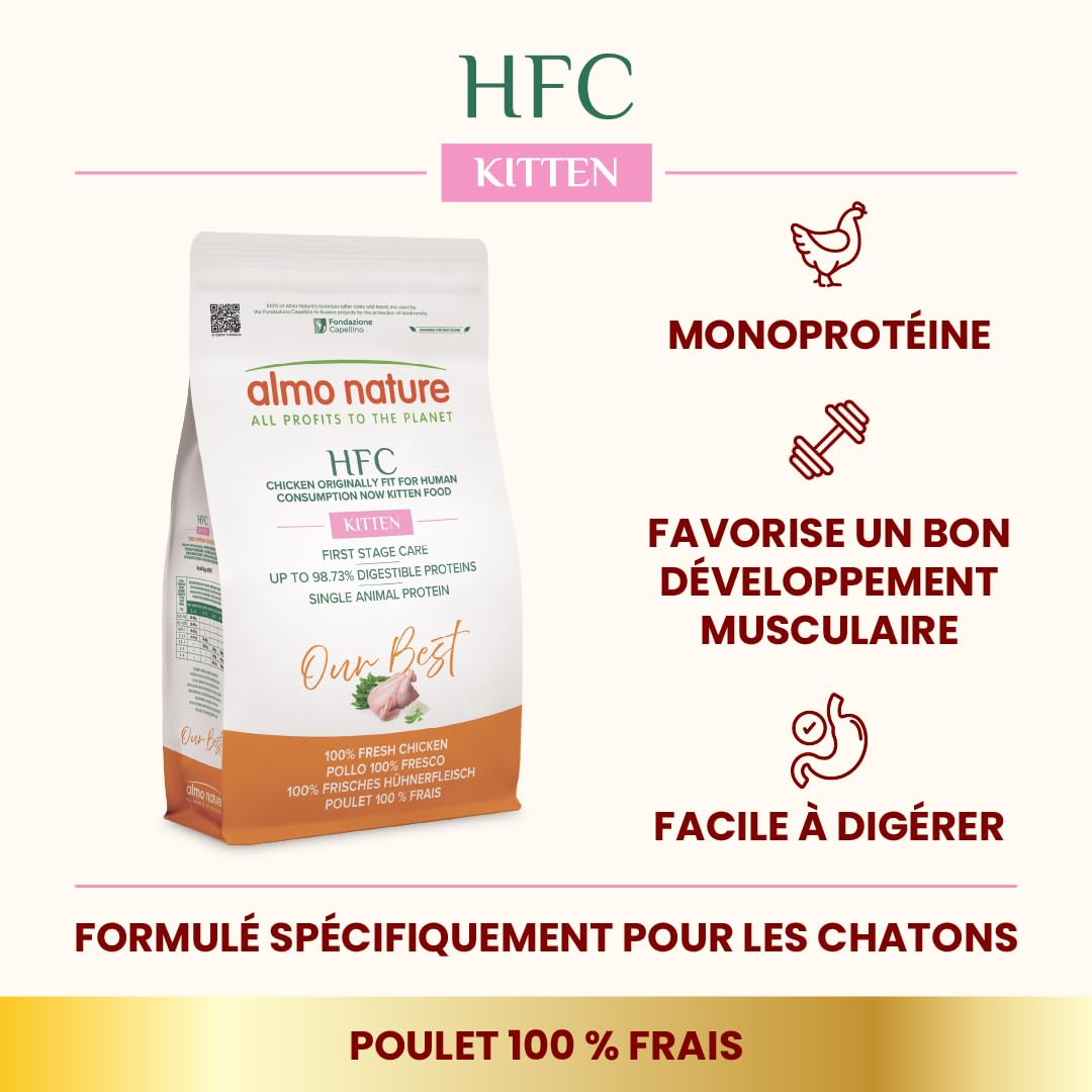 almo-nature-hfc-kitten-poulet-croquettes-chaton-1-2kg image 2