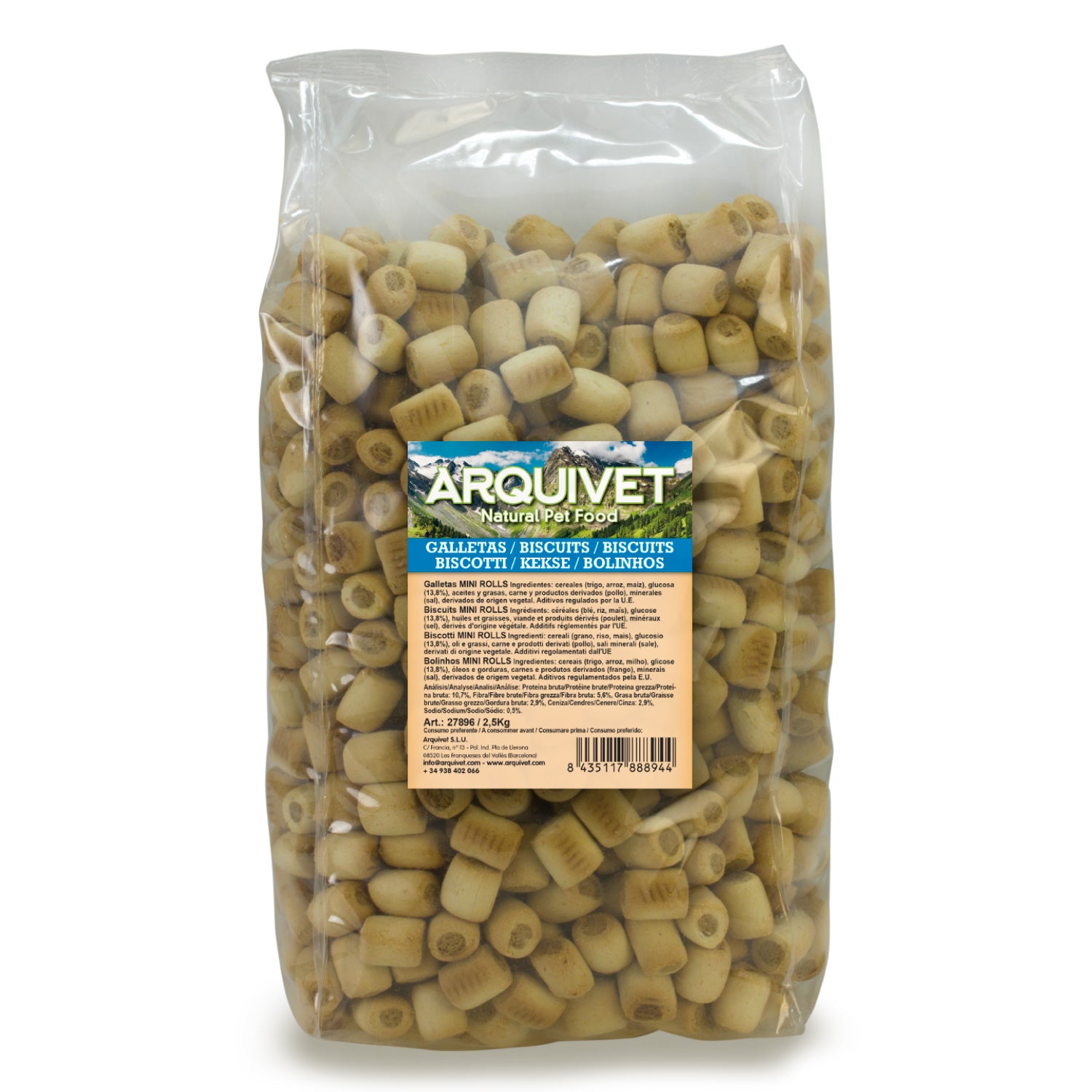 arquivet-mini-rolls-biscuit-chien-mini-rolls-200-g image 7