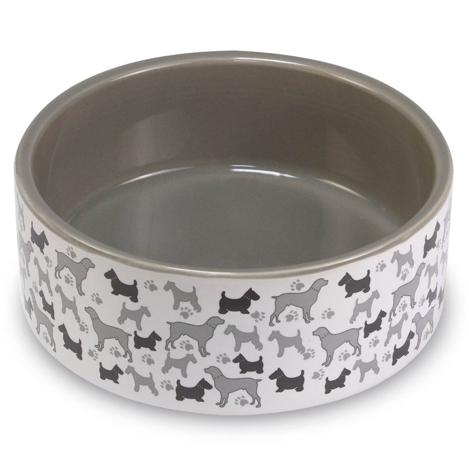 arquivet-gamelle-chien-c-ramique-blanche-motif-chien-16-cm image 3