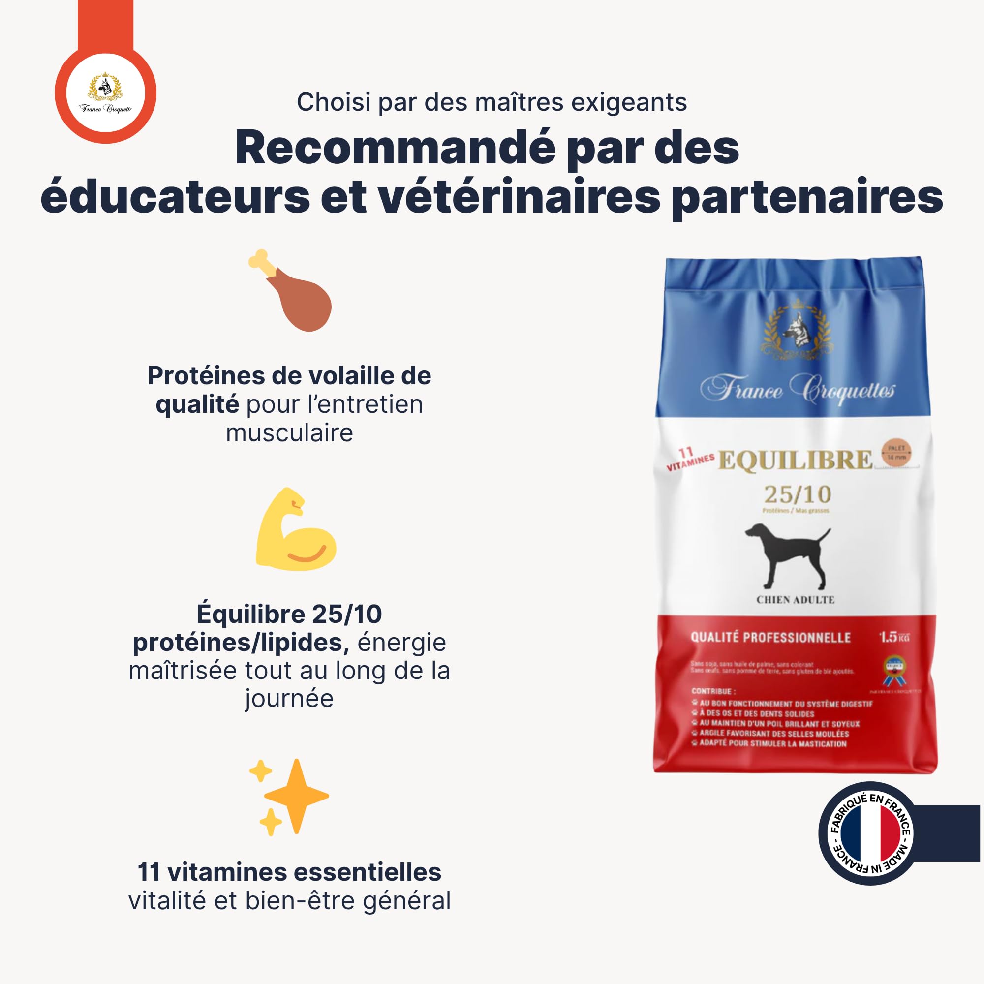 france-croquettes-quilibre-25-10-croquettes-chien-adulte-vitamines image 2