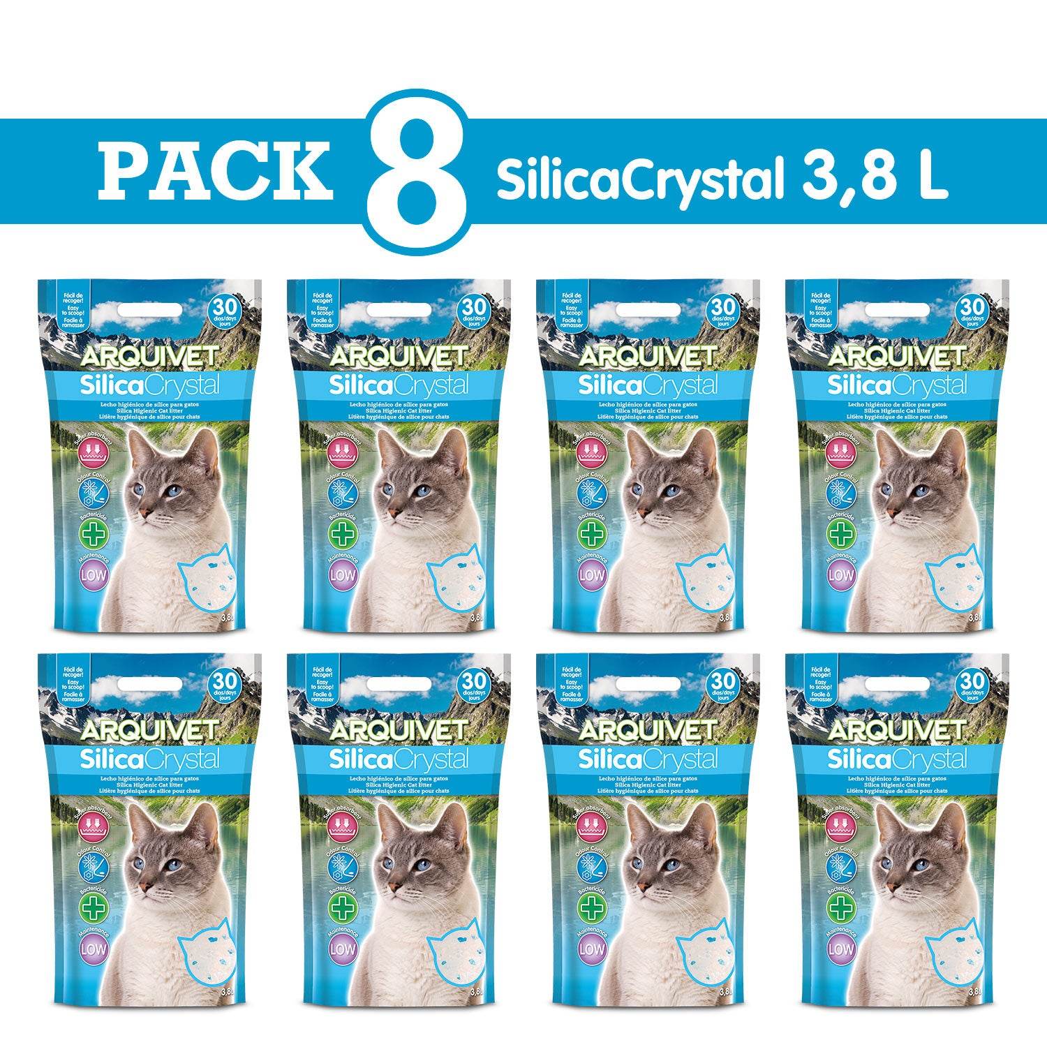 arquivet-liti-re-chat-silice-cristal-3-8-l image 3