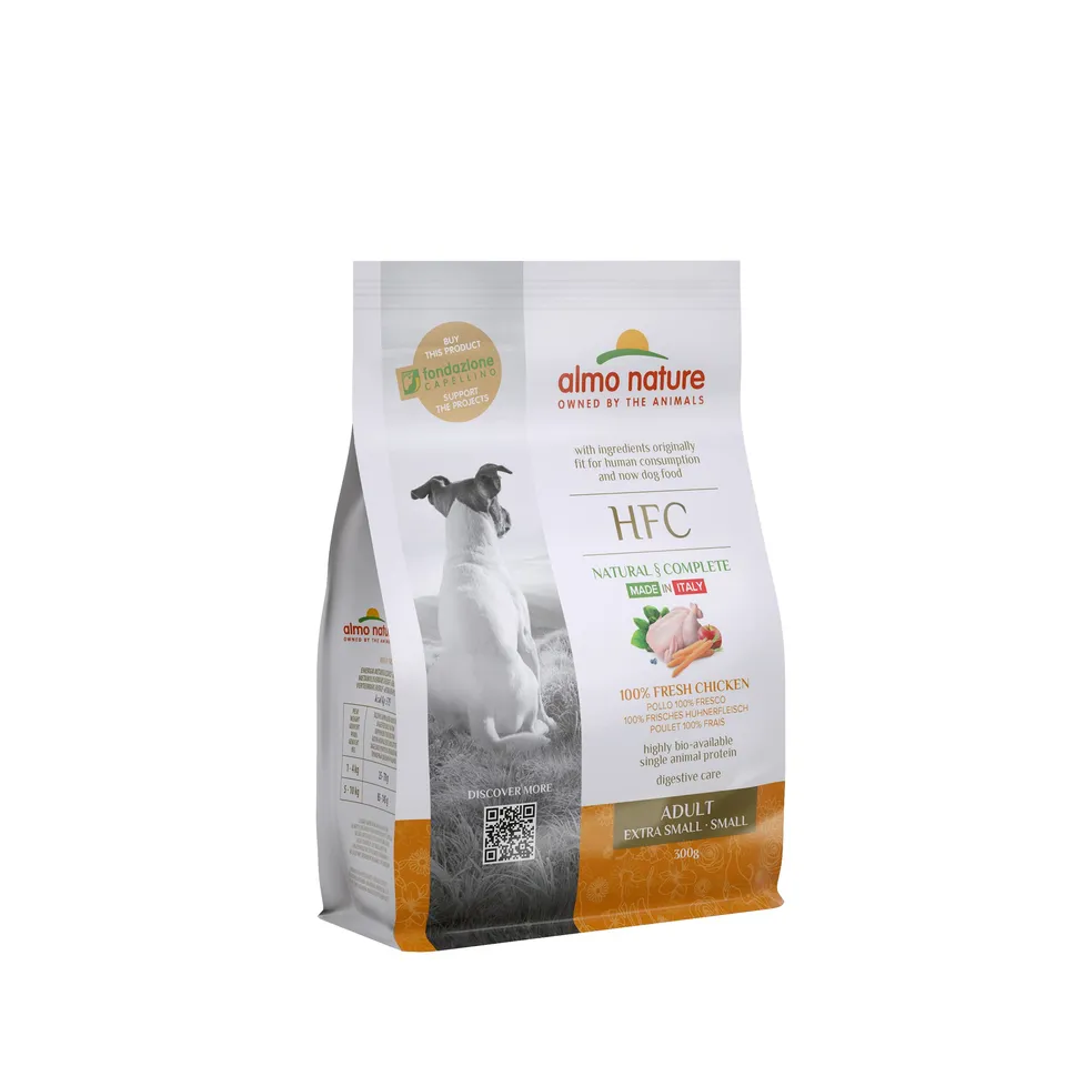 almo-nature-hfc-adult-xs-s-croquettes-chien-poulet-frais image 1