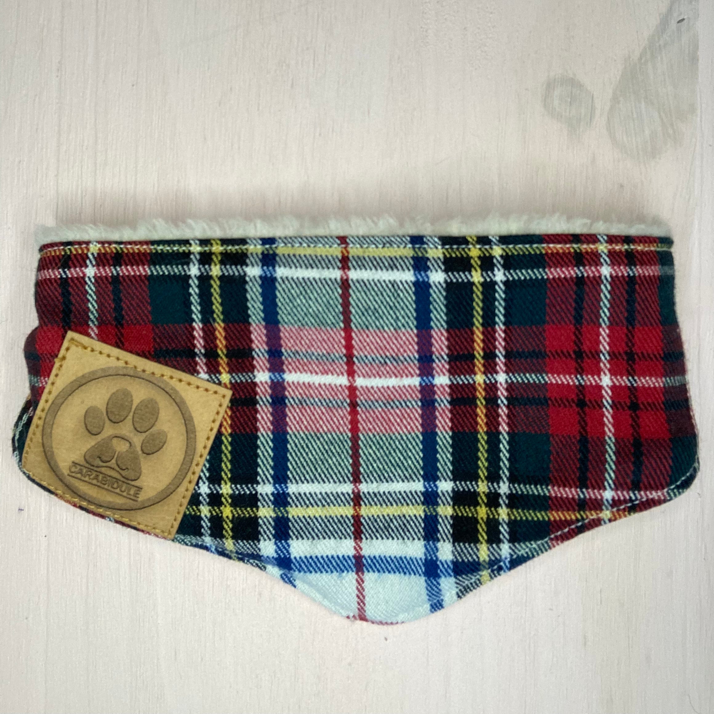 carabidule-tartan-bandana-chien-cossais-r-versible image 1