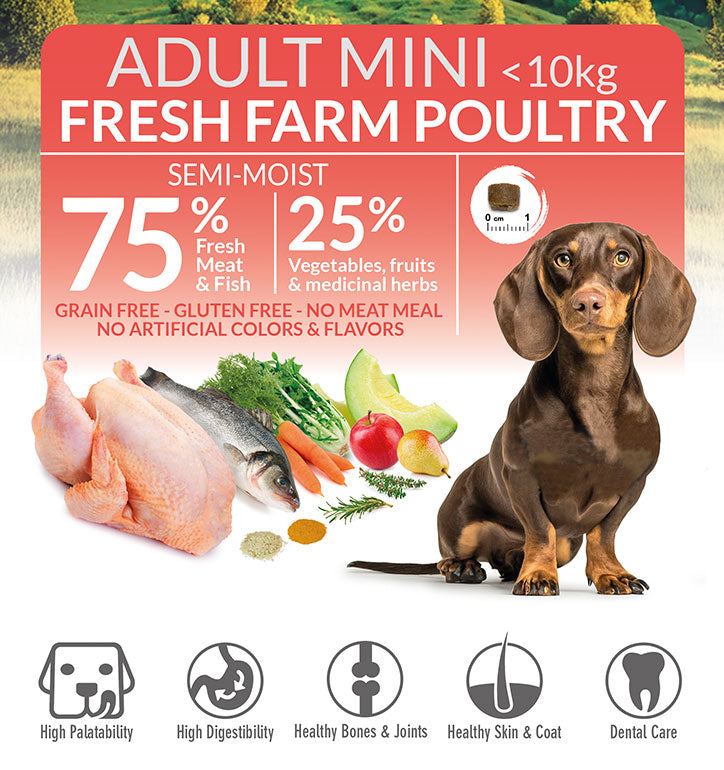 arquivet-fresh-mini-nourriture-chien-volaille-1kg-semi-humide image 4