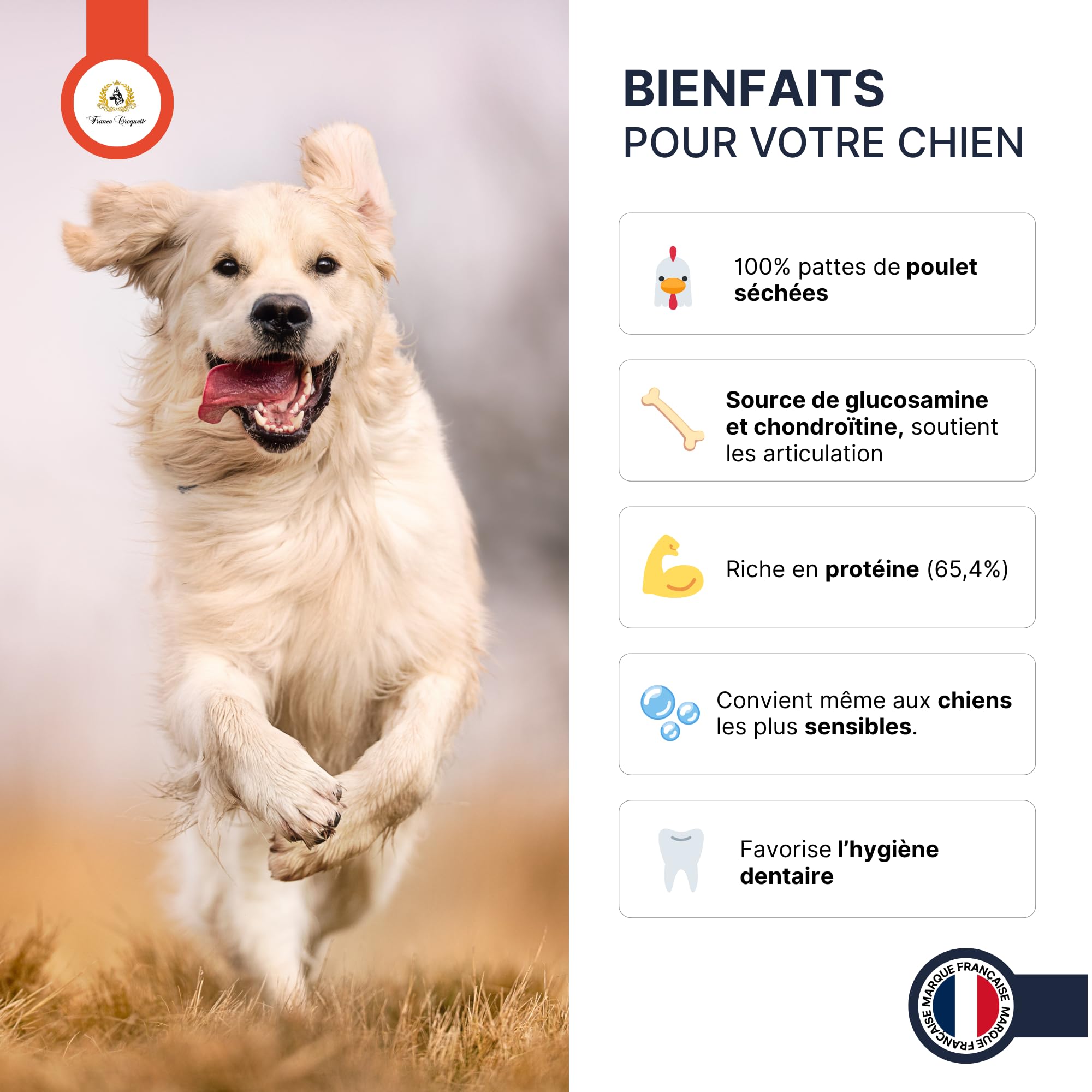 france-croquettes-friandises-pattes-poulet-friandise-chien-500g image 3