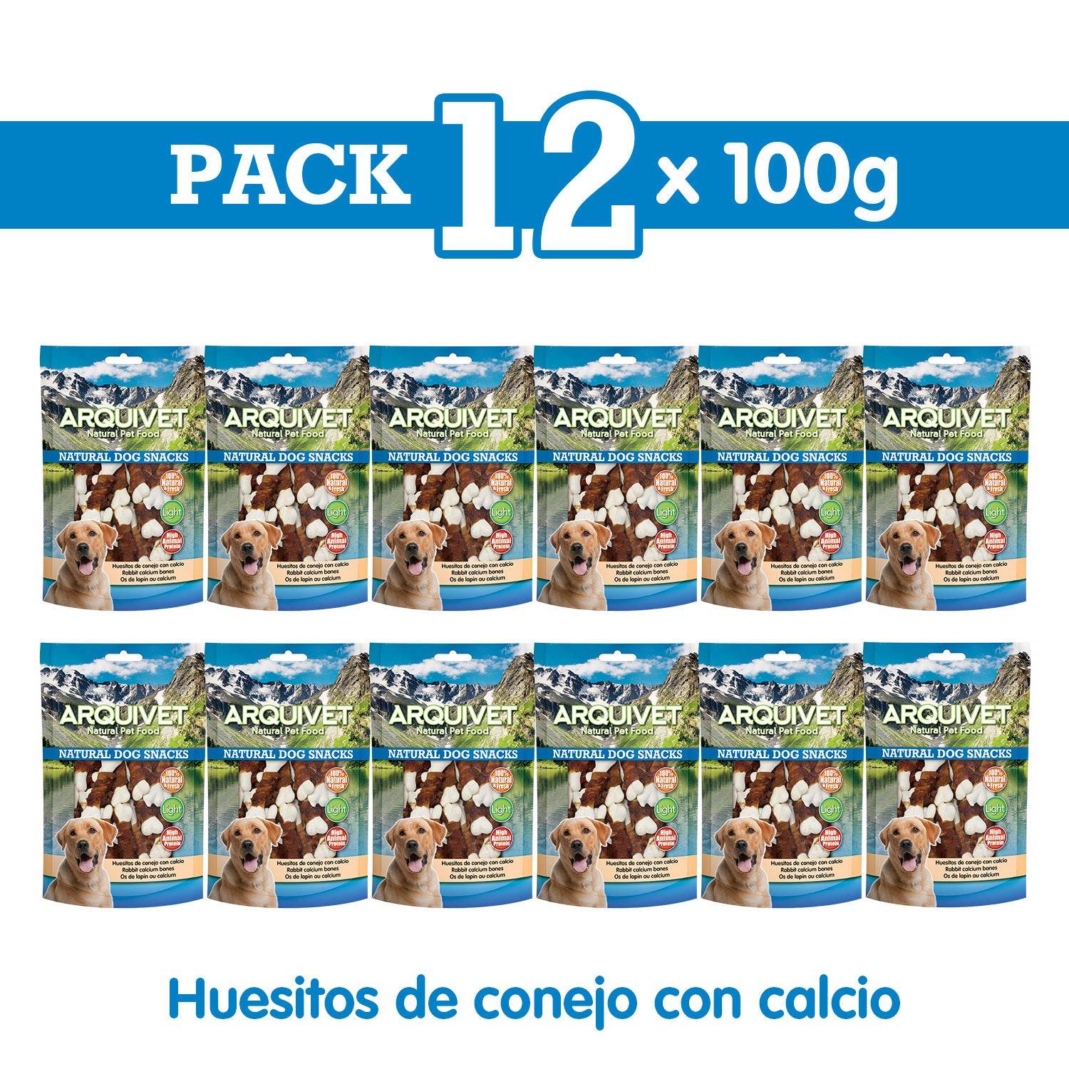 arquivet-friandise-chien-os-lapin-calcium-13-cm-100-g image 3