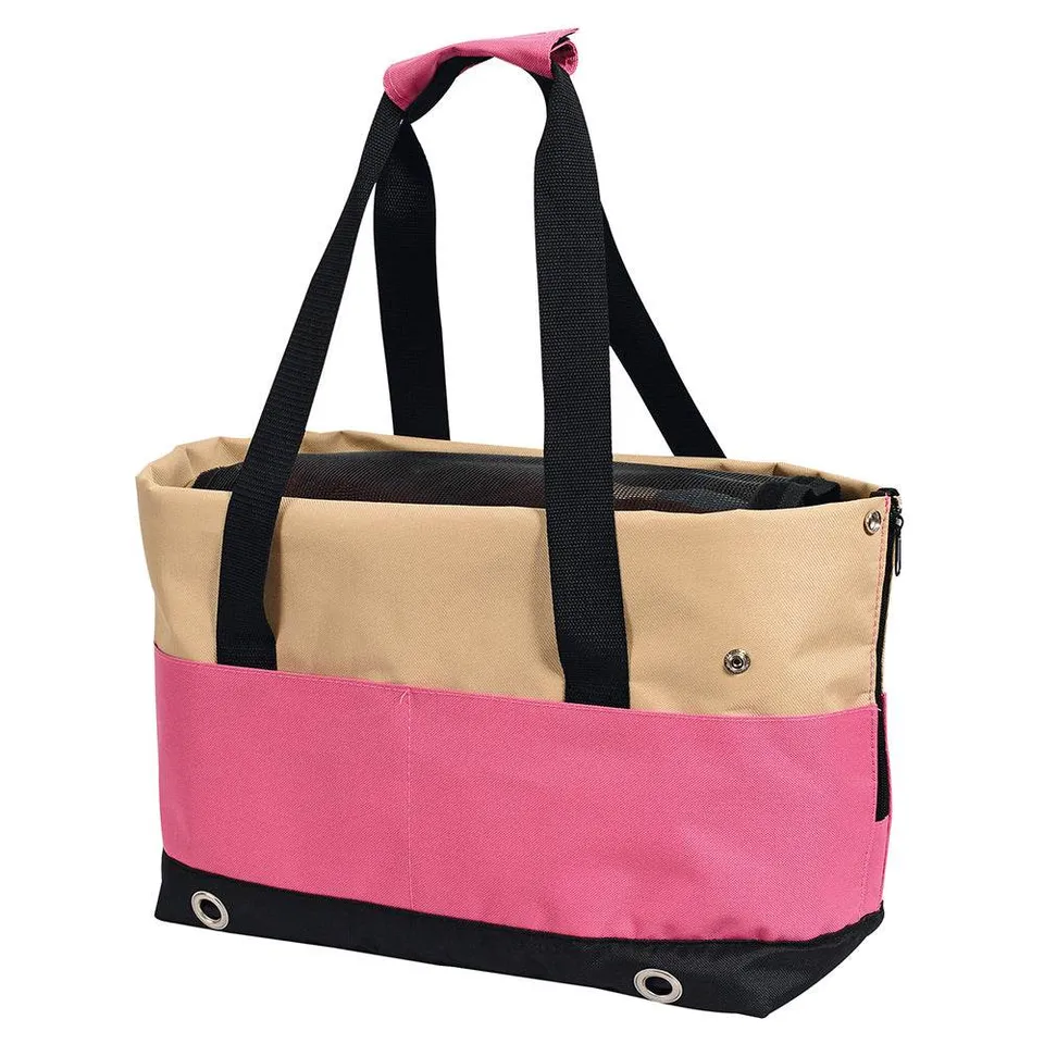 arquivet-sac-transport-rose-chien-chat-40x22x28-cm image 1