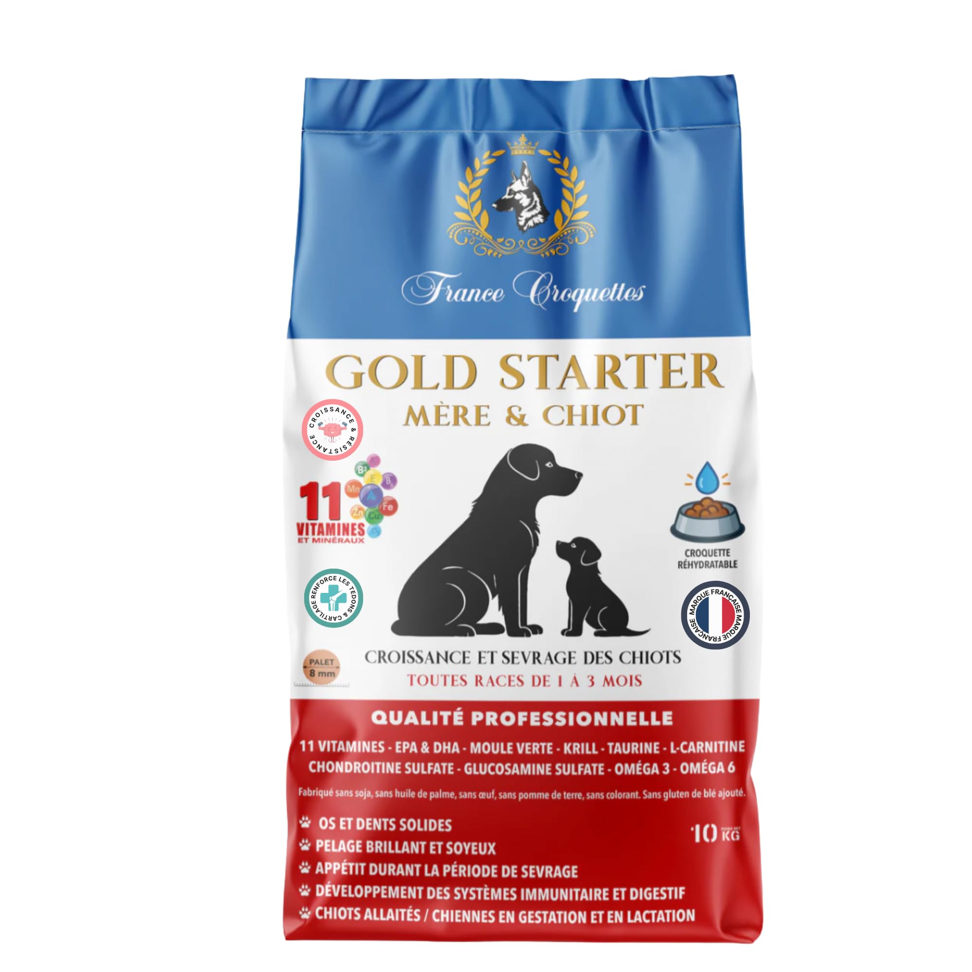 france-croquettes-gold-starter-m-re-chiot-croquettes-10-kg image 1