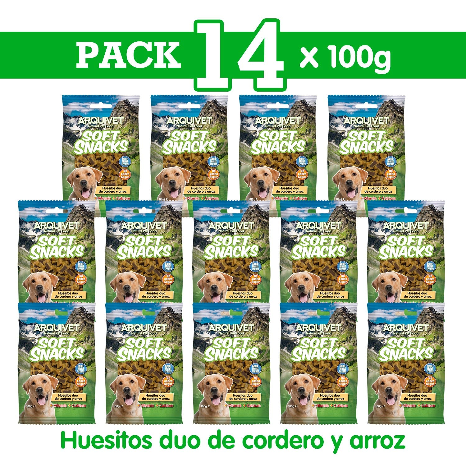 arquivet-dog-snacks-duo-bones-agneau-riz-friandise-chien-100-gr image 2