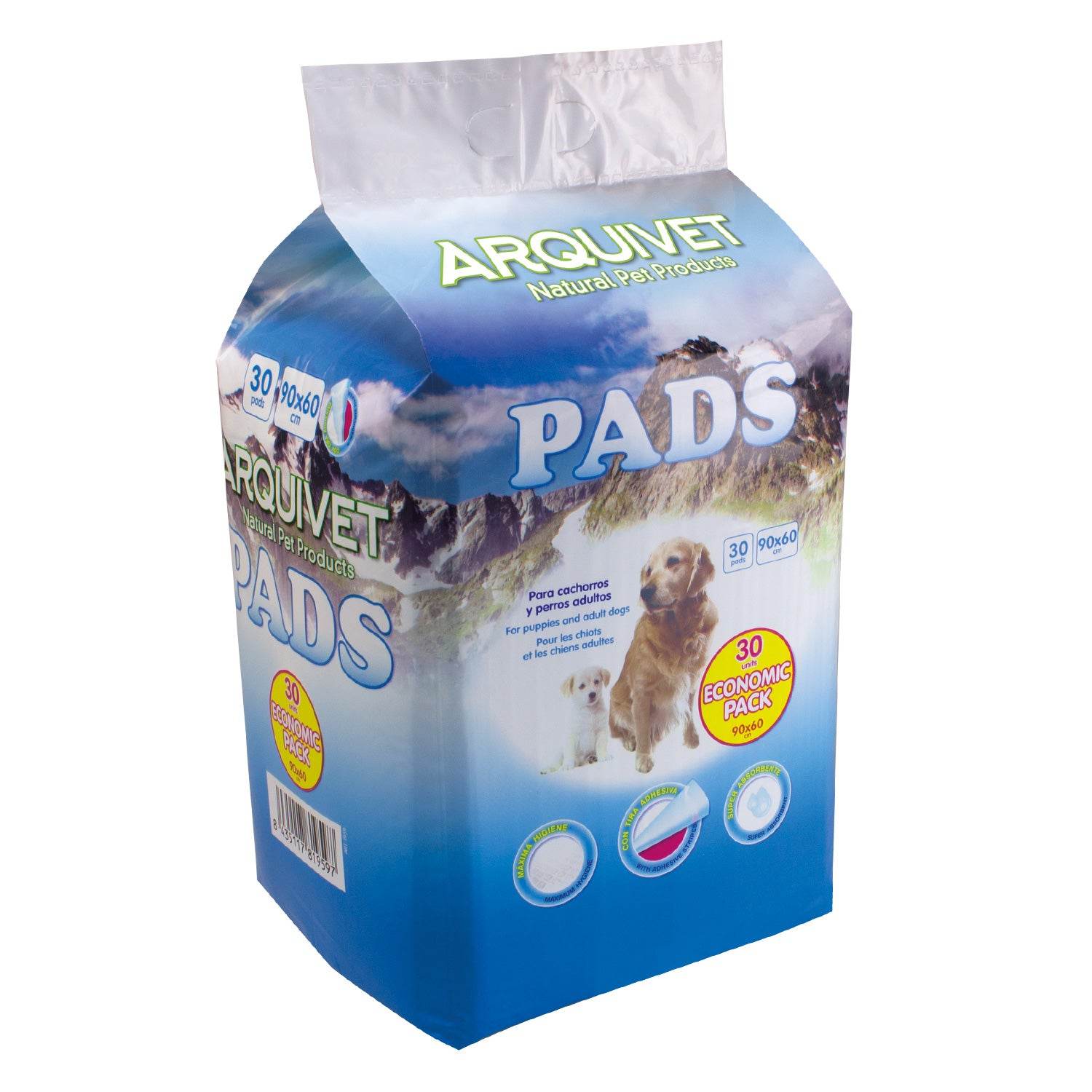 arquivet-tapis-propret-chien-60x60-cm-30-al-ses-absorbantes image 6