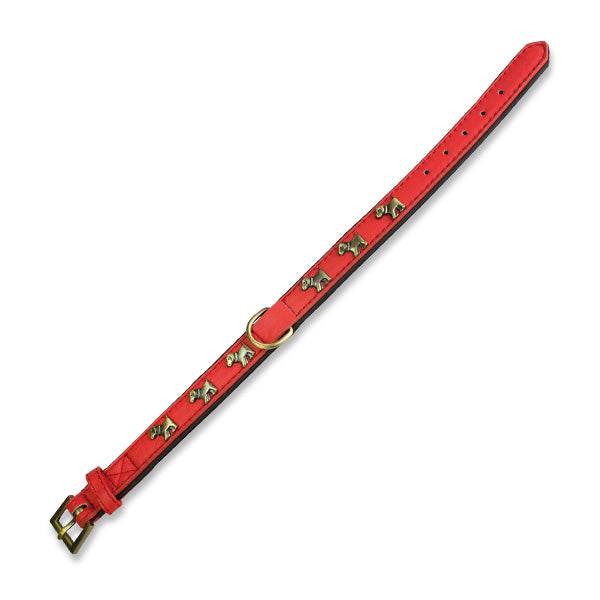 arquivet-collier-chien-cuir-marron-clous-2x45-cm image 3