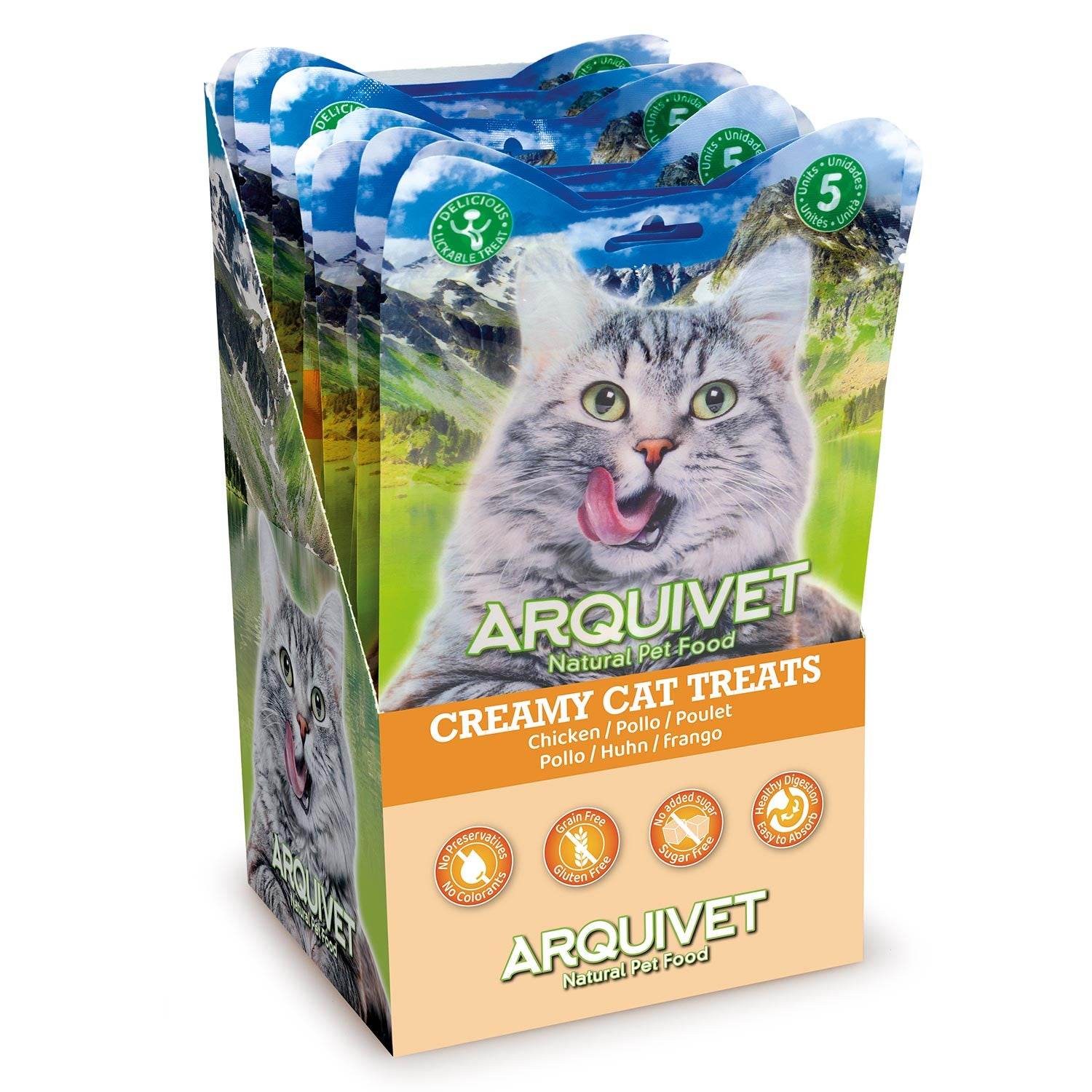 arquivet-creamy-friandise-chat-poulet-5x14-g image 3