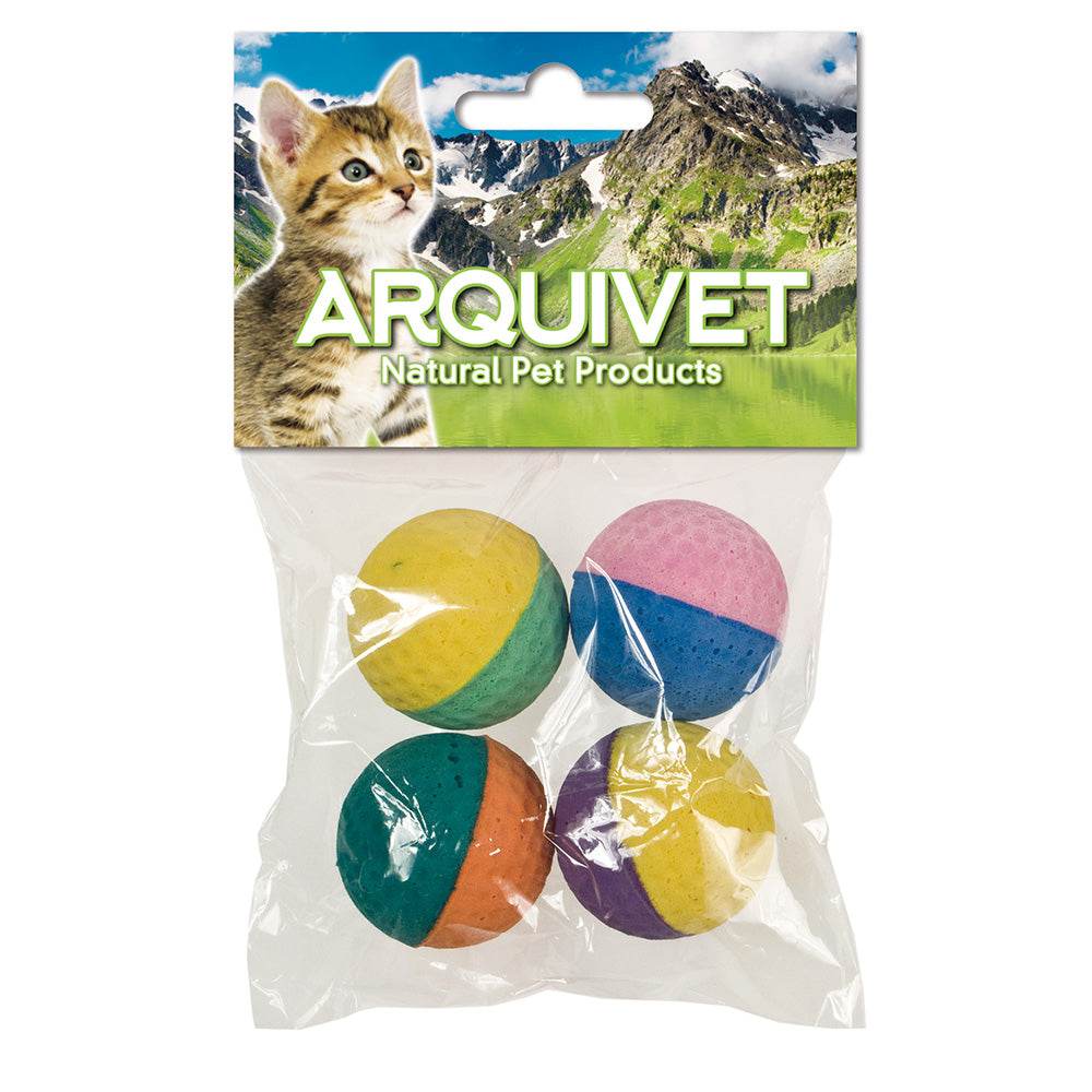 arquivet-balles-mousse-jouet-chat-5-cm-lot-de-4 image 1