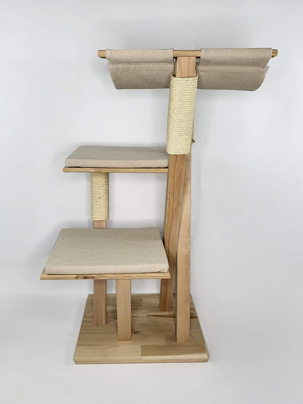 chat-perch-belladone-arbre-chat-bois-130cm-hamac-50x40cm image 3