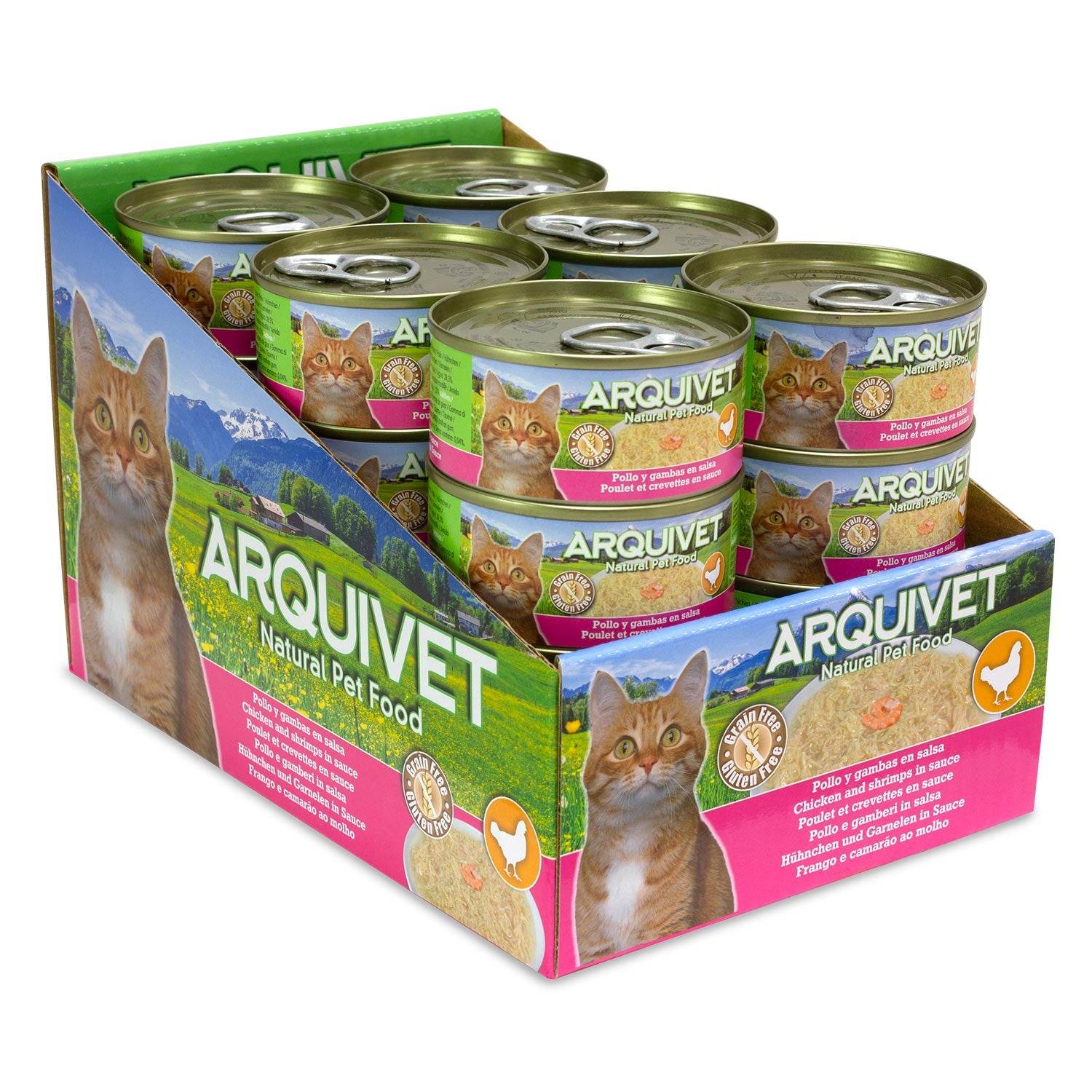 arquivet-mini-filets-poulet-crevette-sauce-p-t-e-chat-80-g-sans-c-r-ales image 2