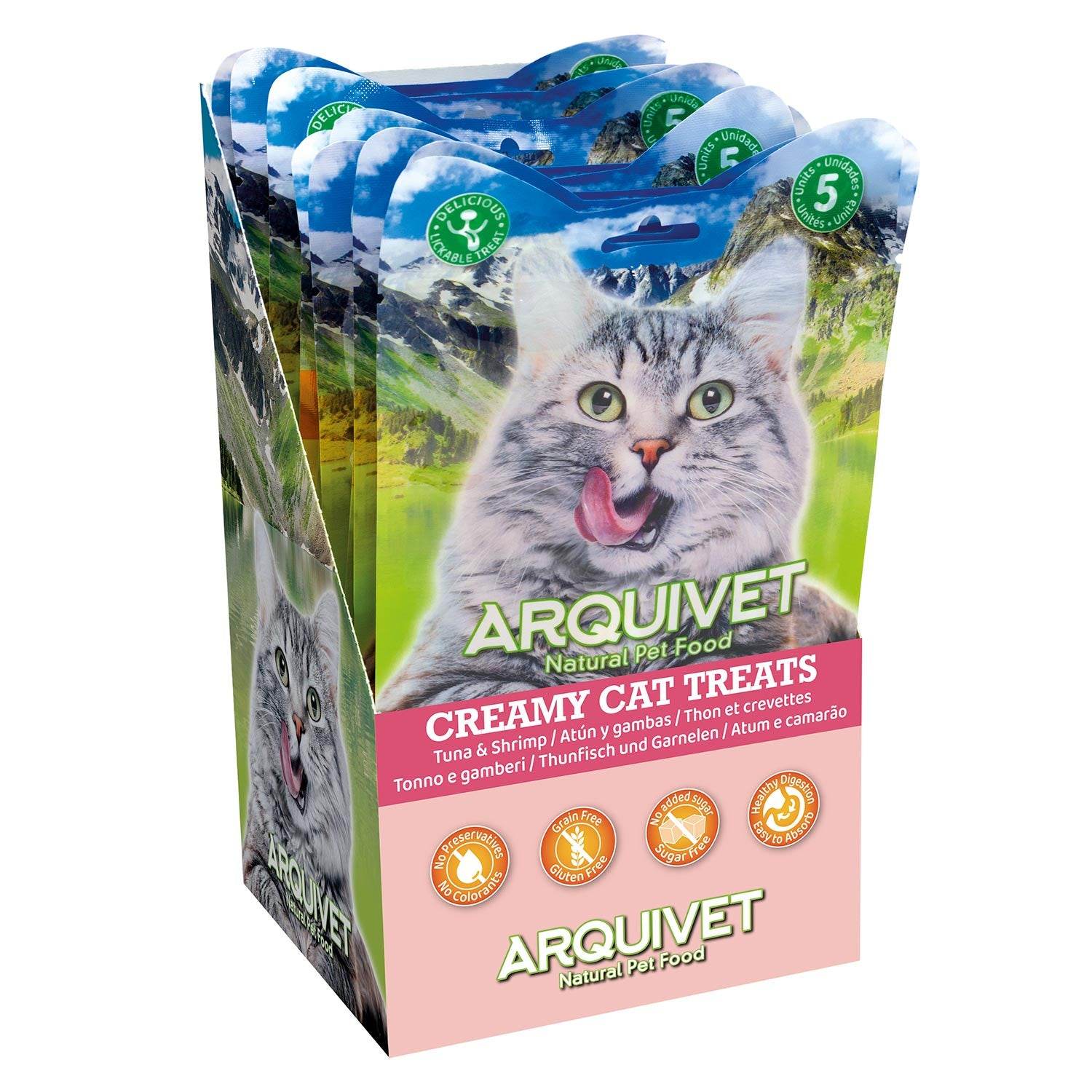 arquivet-cat-snacks-cr-me-thon-crevette-friandise-chat-5x14-g-87-viande image 3
