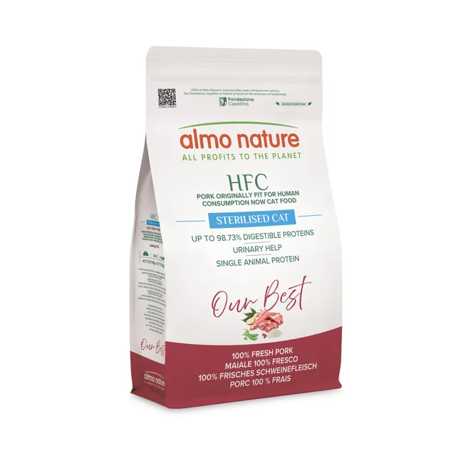 almo-nature-hfc-sterilised-croquette-chat-porc-1-2kg-contr-le-poids image 1
