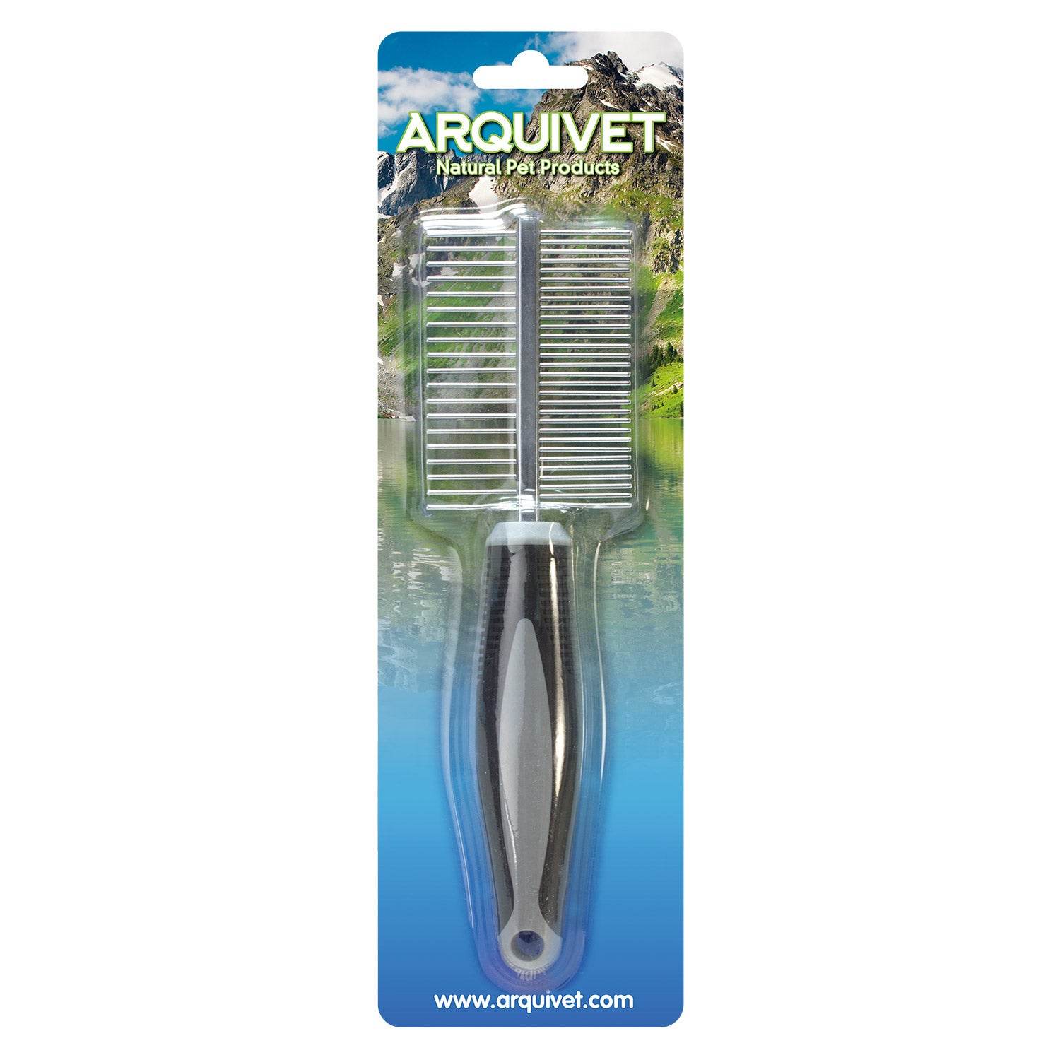 arquivet-peigne-double-chien-21-cm-poils-toutes-races image 2