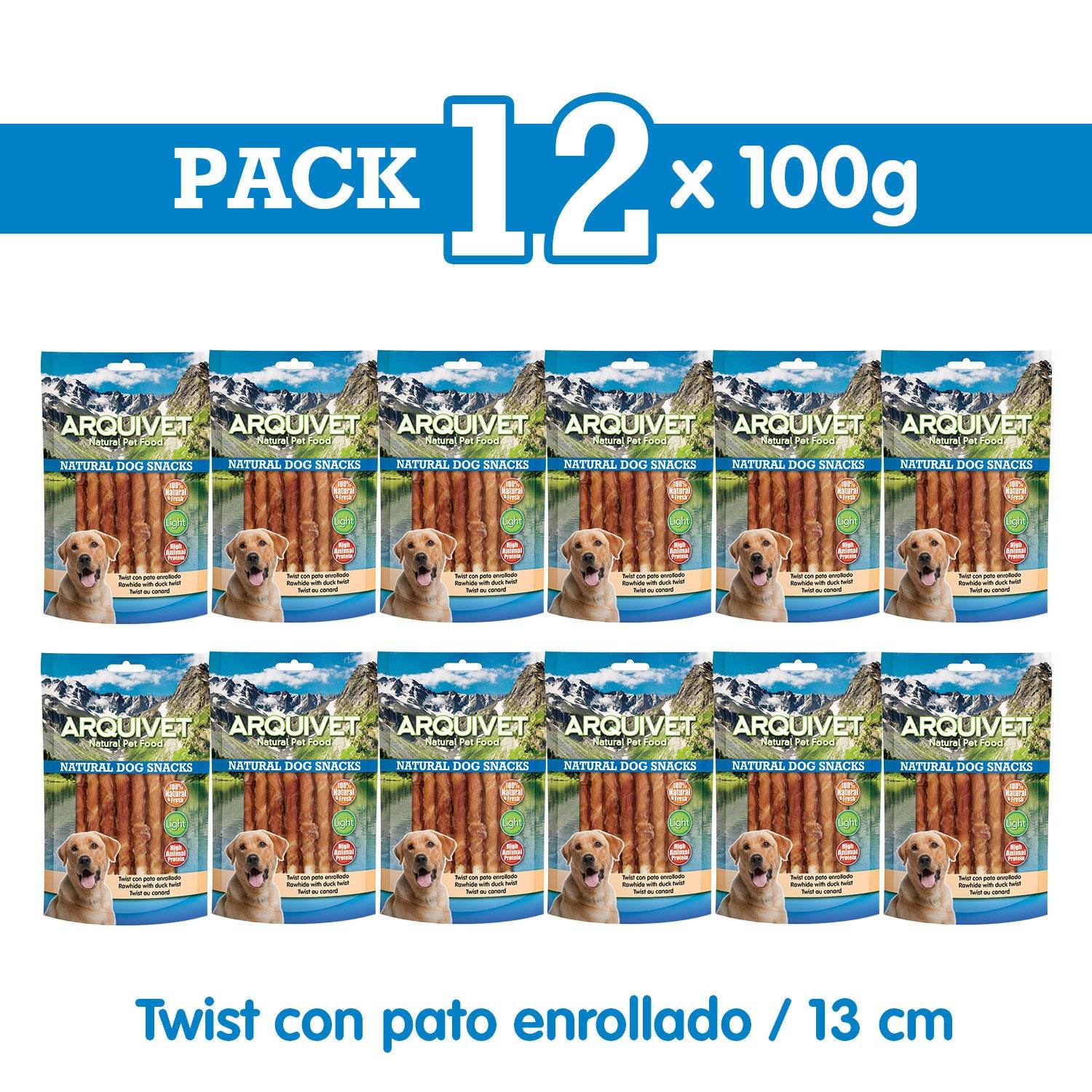 arquivet-duck-twist-friandise-canard-chien-100-g-13-cm image 3