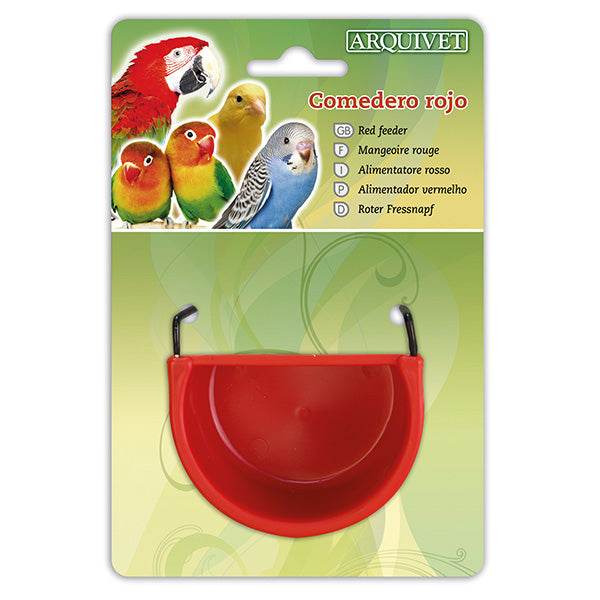 arquivet-mangeoire-oiseau-rouge-plastique-11-5x8x8-cm-crochet image 2