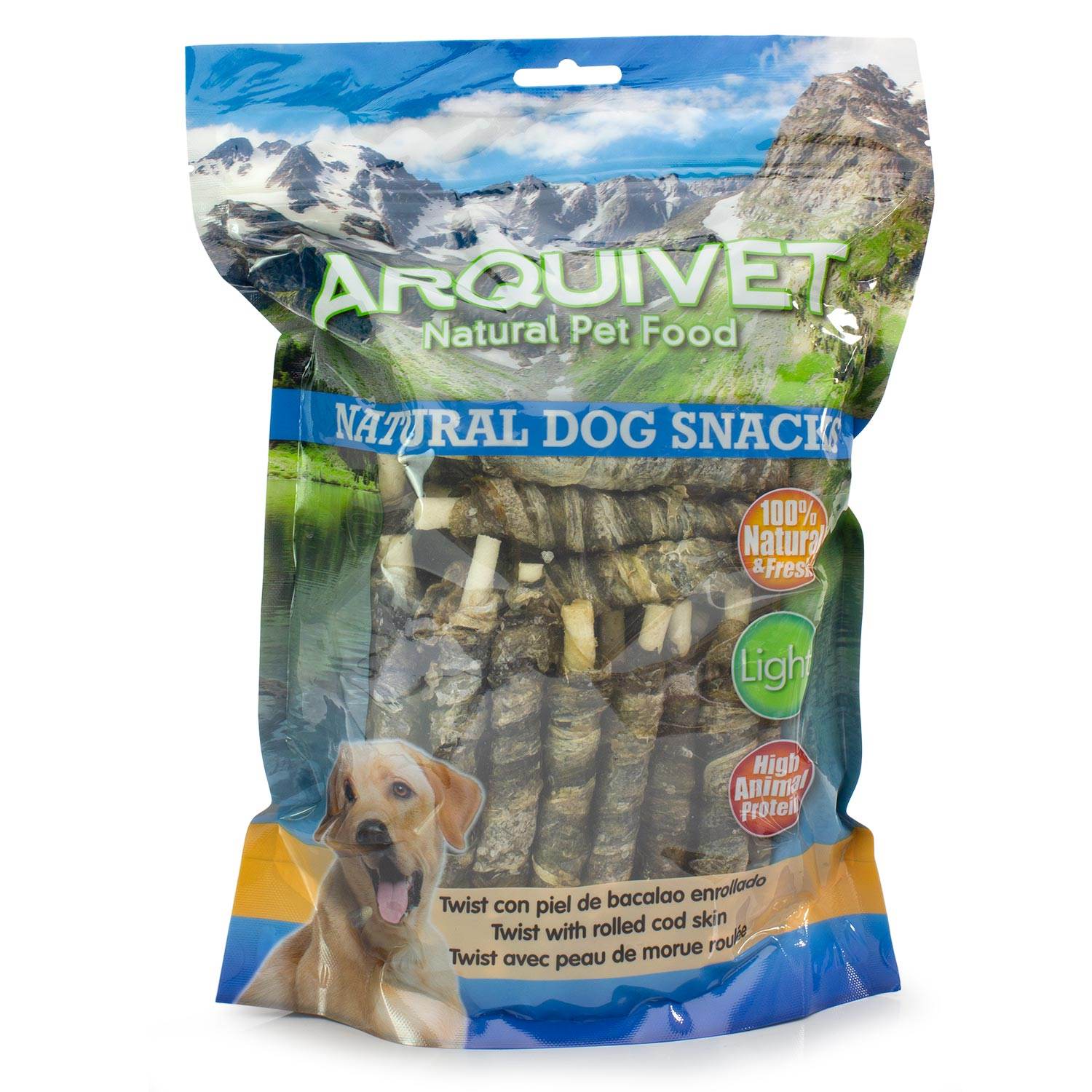 arquivet-twist-friandise-chien-peau-de-morue-13-cm-100-g image 2