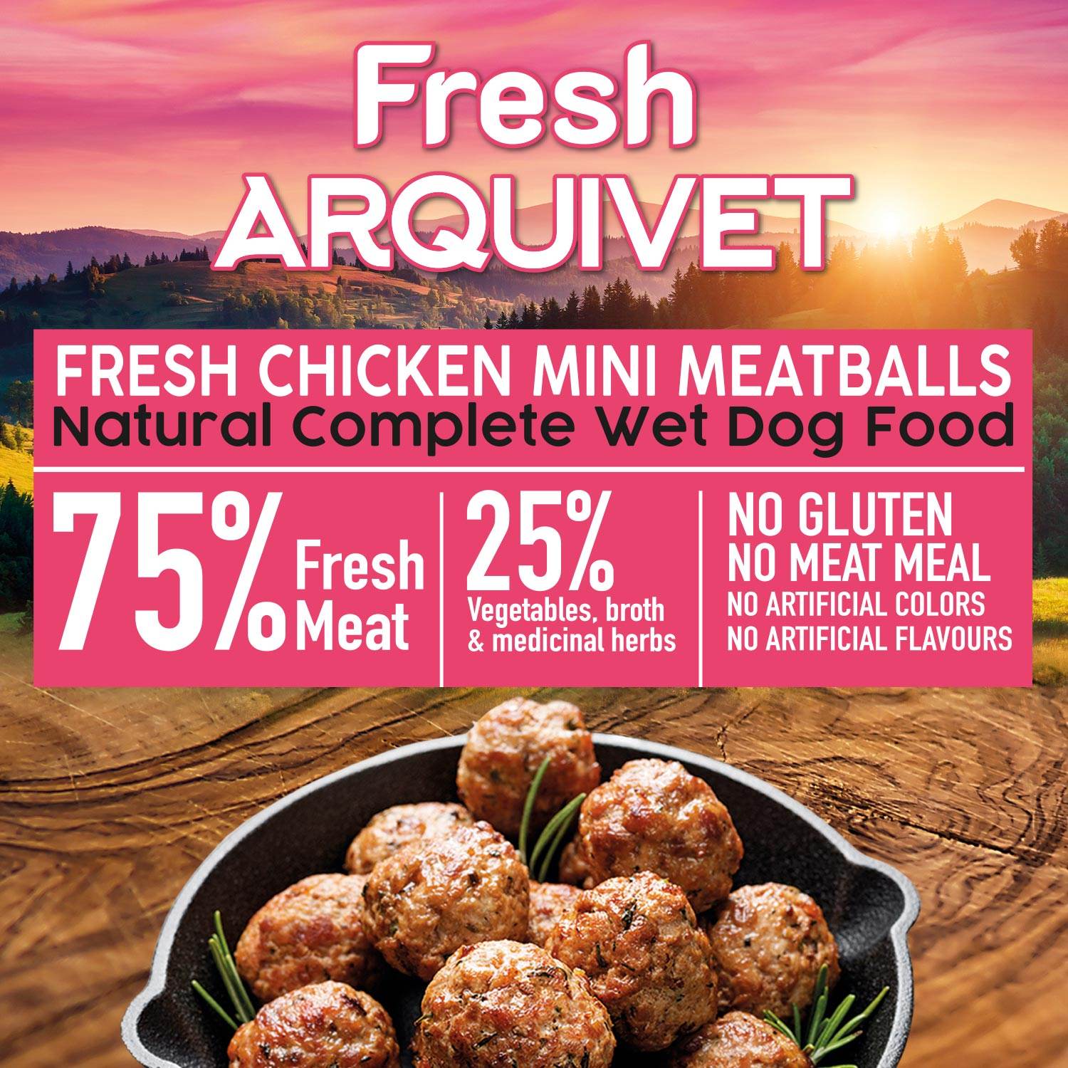 arquivet-mini-boulettes-poulet-200-gr-sans-gluten image 2