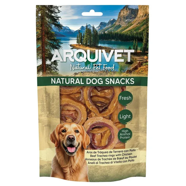 arquivet-anneaux-trach-e-b-uf-poulet-friandise-chien-100-g image 1