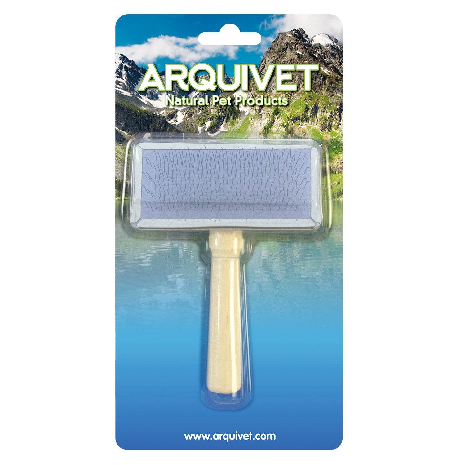 arquivet-hygi-ne-chien-brosse-carde-douce-12x6-cm-m-tal image 2