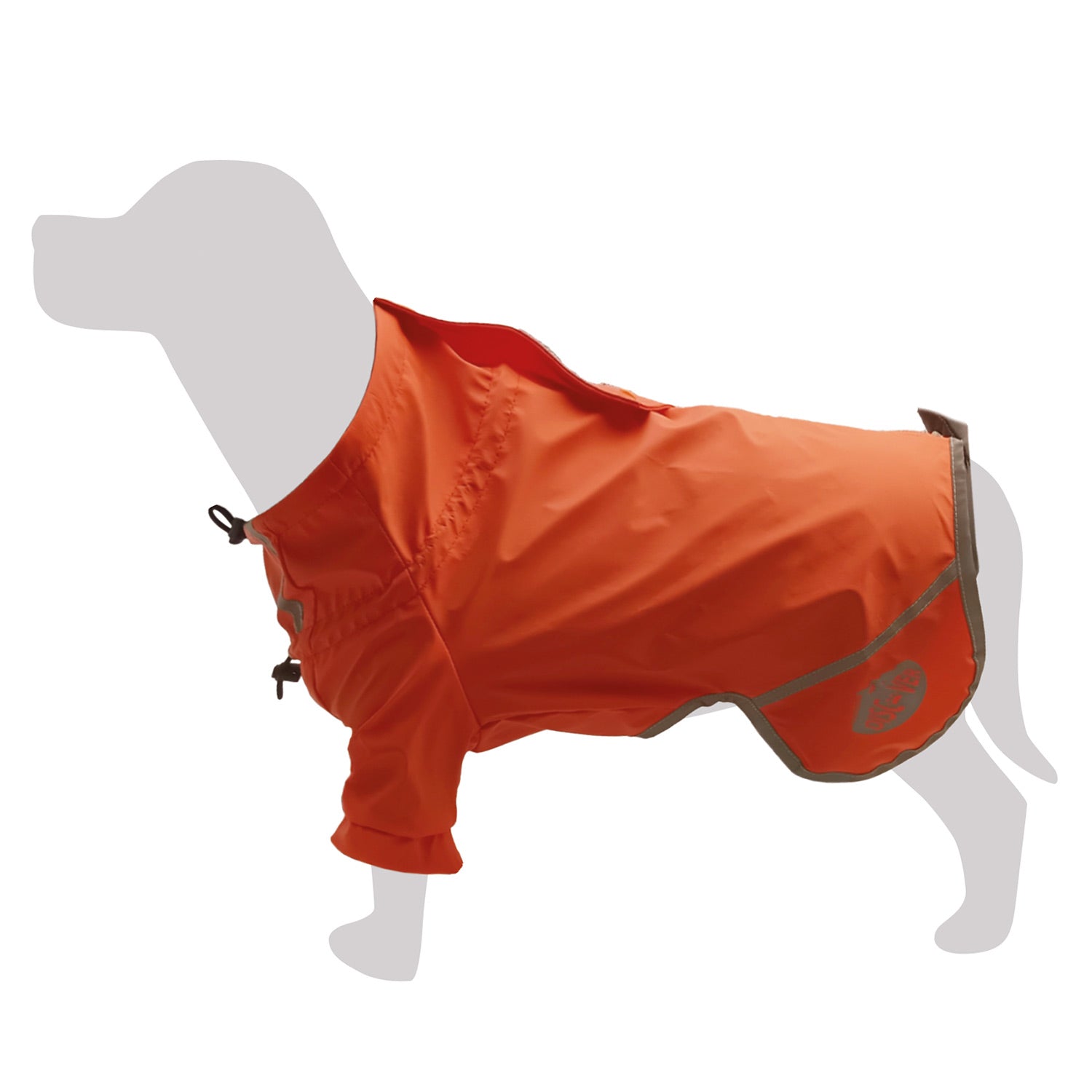 arquivet-monte-vettore-manteau-pluie-chien-orange-m-30-cm image 5
