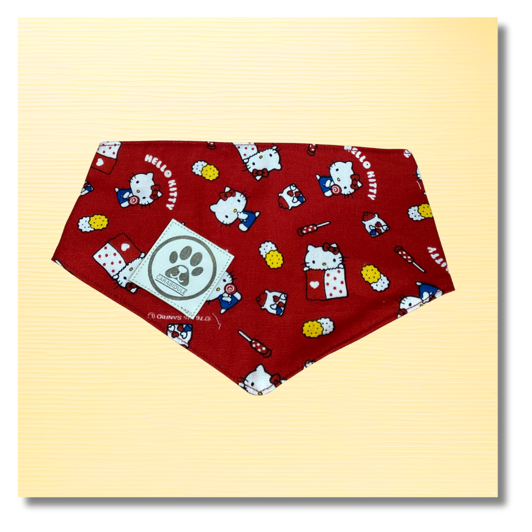 carabidule-les-l-gers-kawaii-rouge-bandana-chien-r-versible image 1