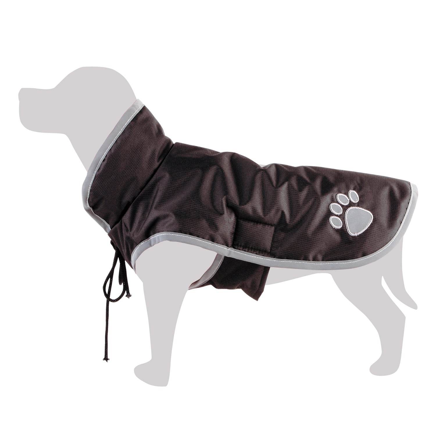 arquivet-manteau-pluie-noir-chien-l-35-cm-pattes image 5