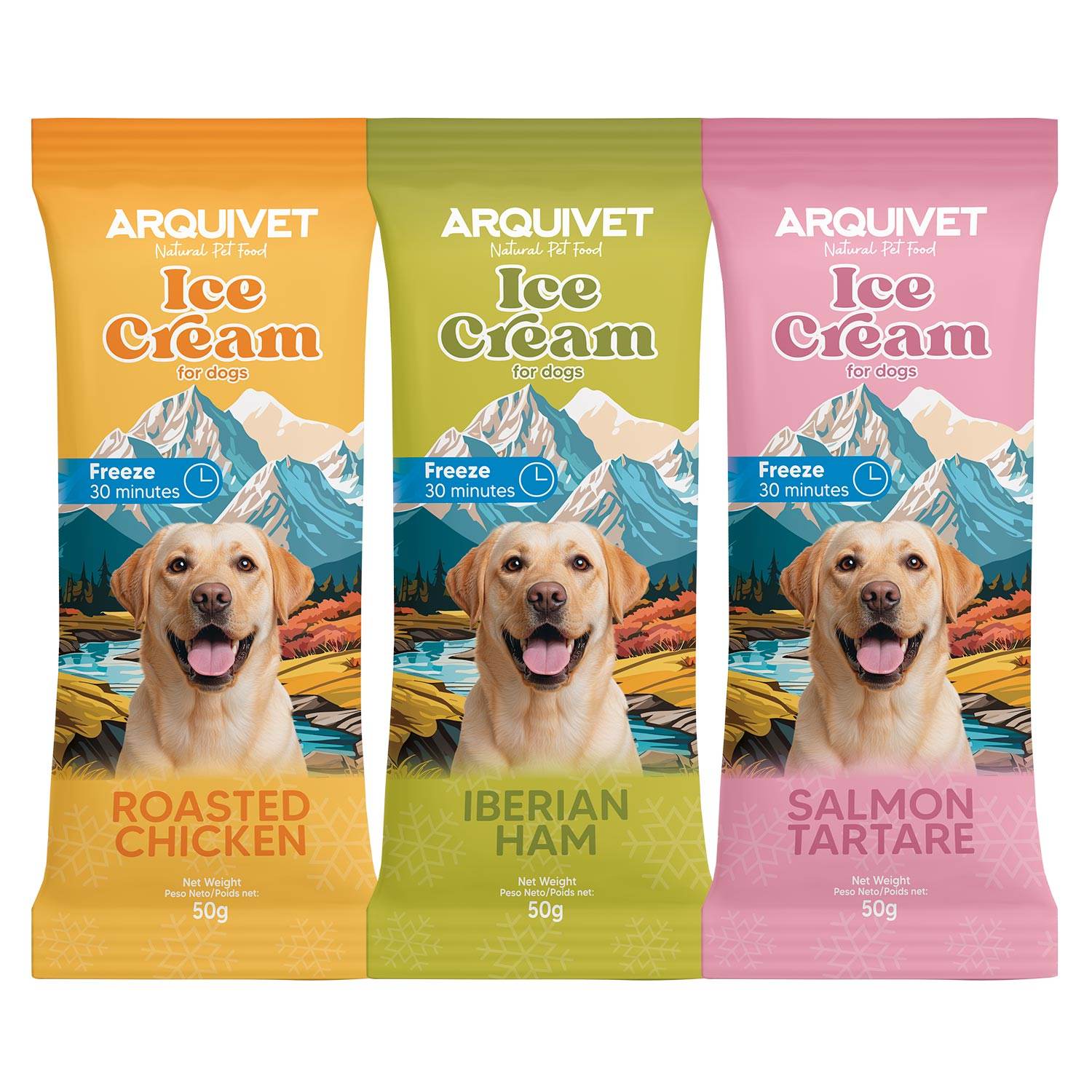 arquivet-glace-chien-pack-multi-parfums-6-unit-s-300-g image 2