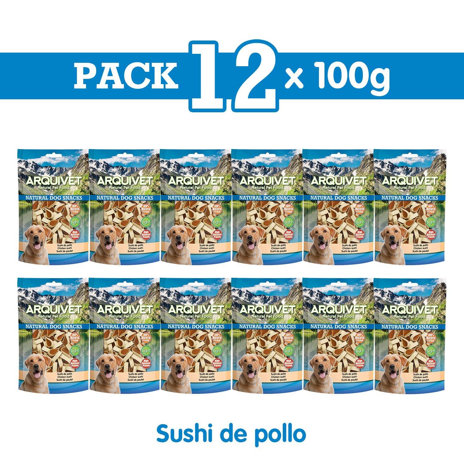 arquivet-dog-snacks-friandise-chien-sushi-poulet-100-g-light image 3