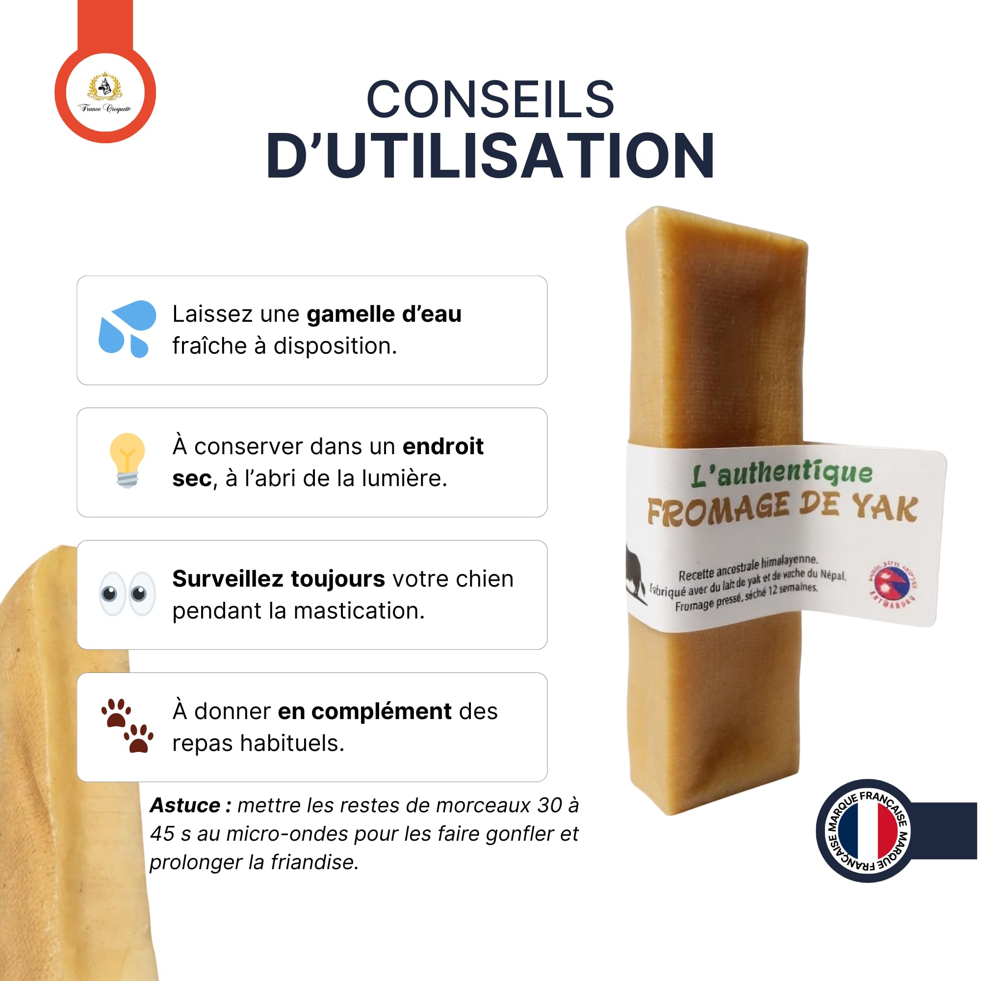 france-croquettes-fromage-yak-xl-chien-150g-mastication image 3