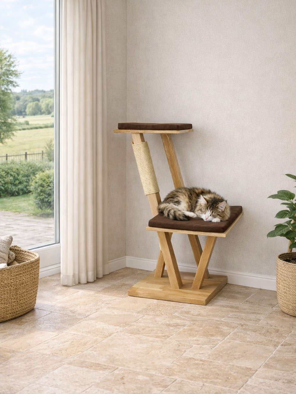 chat-perch-ophrys-arbre-chat-bois-50x50-cm-maine-coon image 2