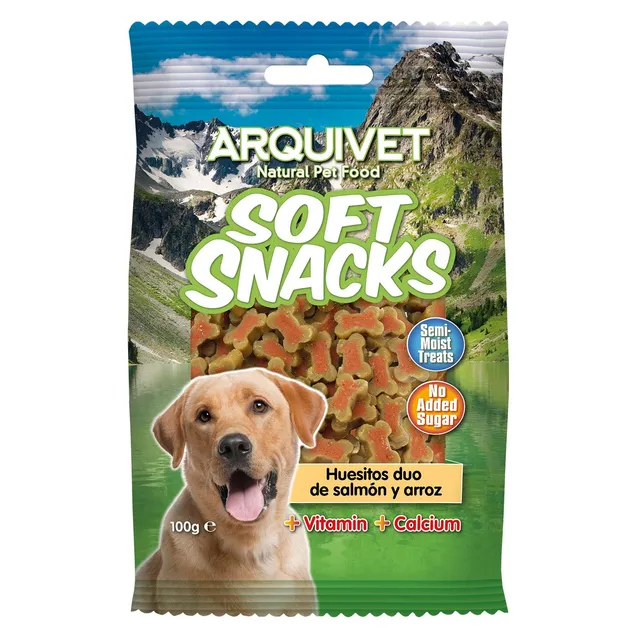 arquivet-duo-bones-saumon-riz-friandise-chien-100-gr image 1