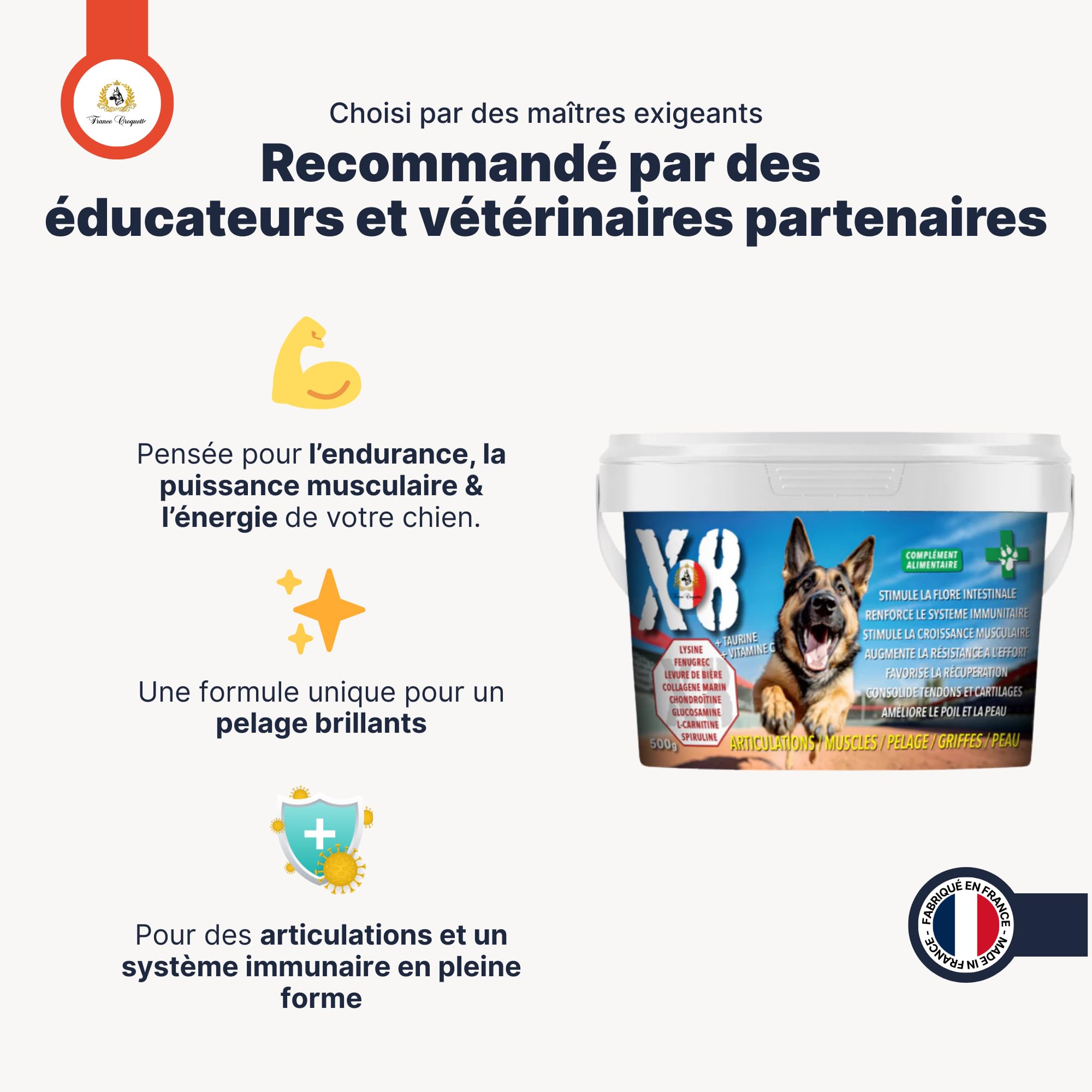 france-croquettes-x8-compl-ment-chien-poudre-500-g image 5