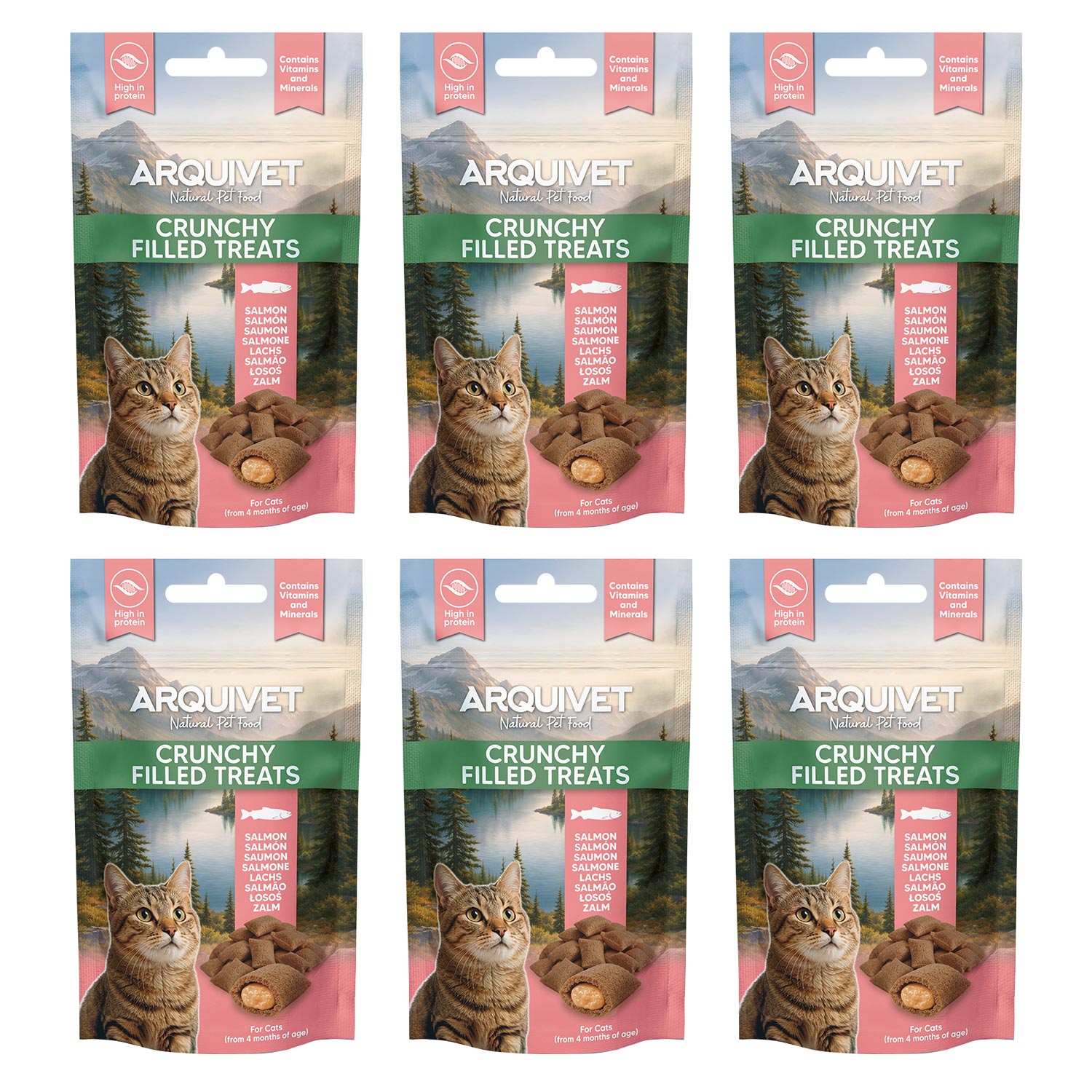 arquivet-crunchy-friandise-chat-saumon-fourr-40g-taurine image 4