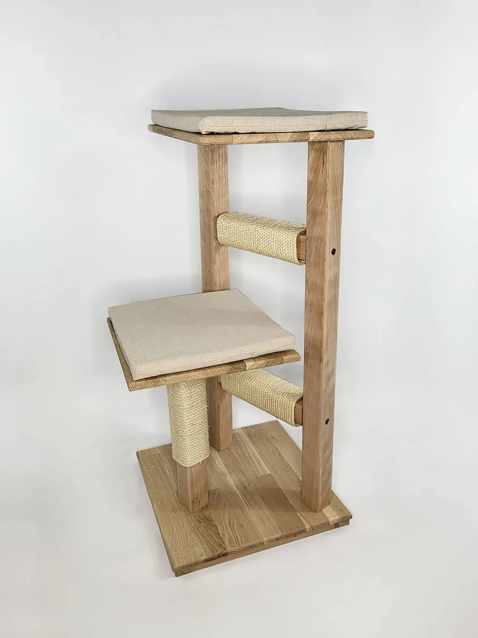 chat-perch-sakura-arbre-chat-bois-compact-petit-espace image 1