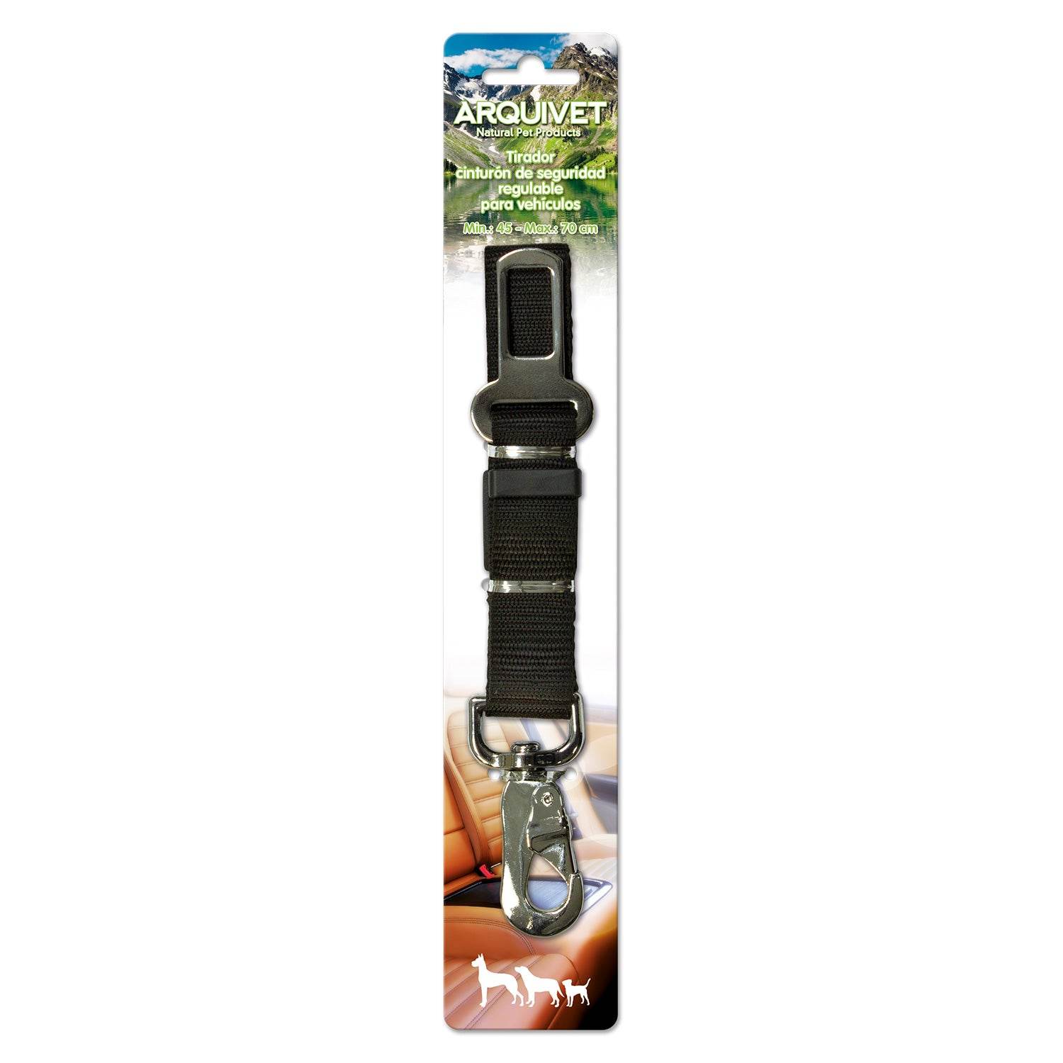arquivet-attache-ceinture-s-curit-chien-noir-20x50-cm image 3