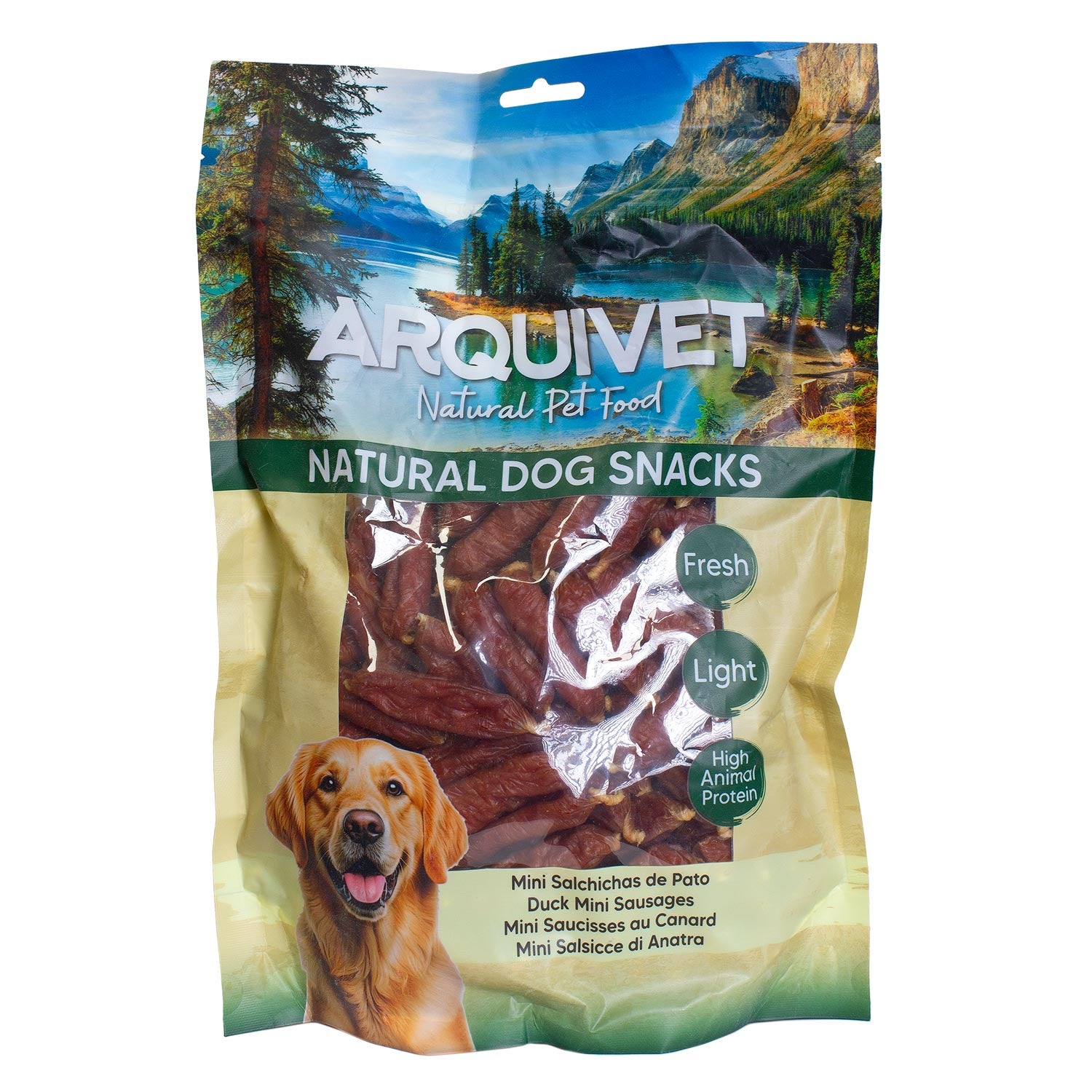 arquivet-dog-snacks-mini-saucisses-canard-friandise-chien-100-g image 4