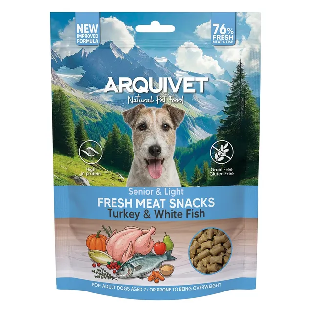 arquivet-senior-light-dinde-poisson-friandise-chien-300-g image 1