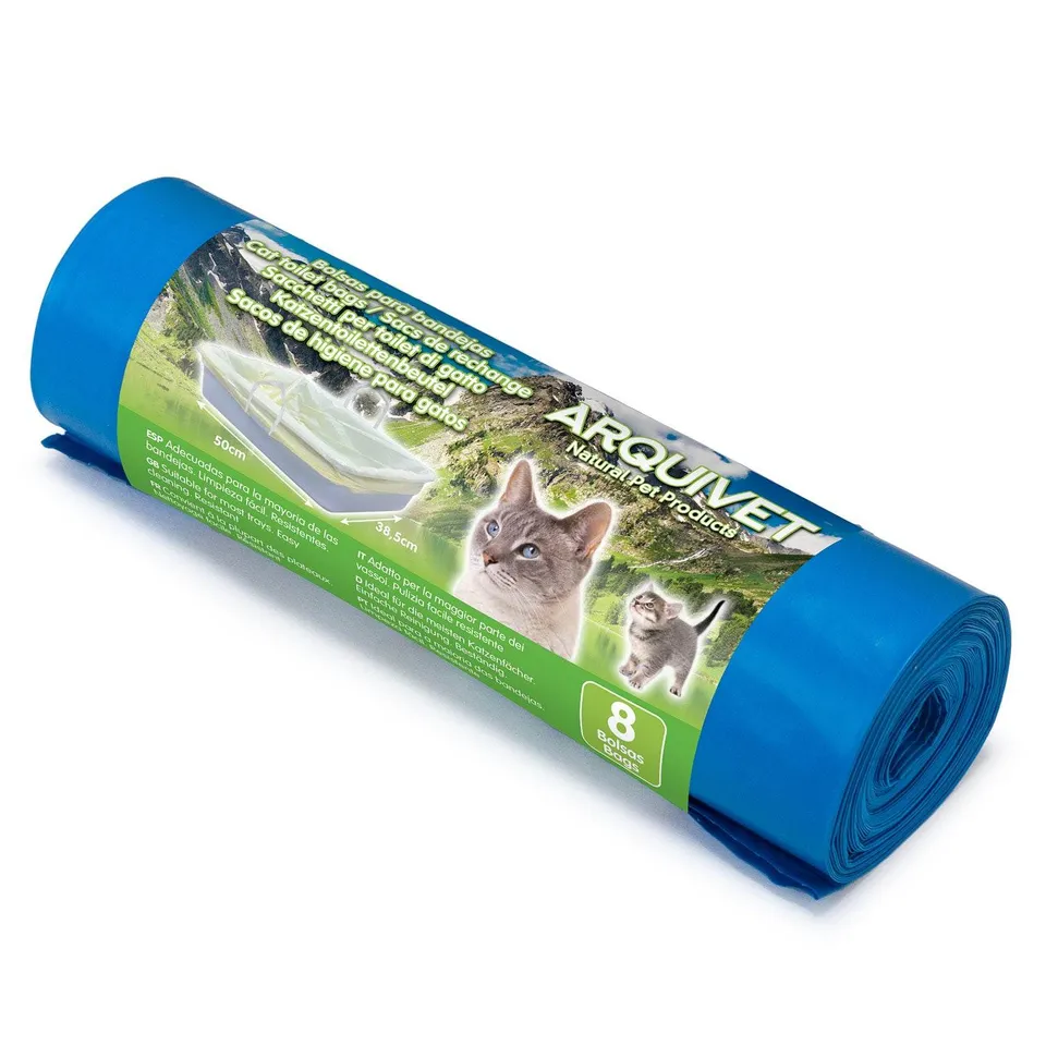 arquivet-sacs-bac-liti-re-chat-50x38-cm-rouleau-x8 image 1