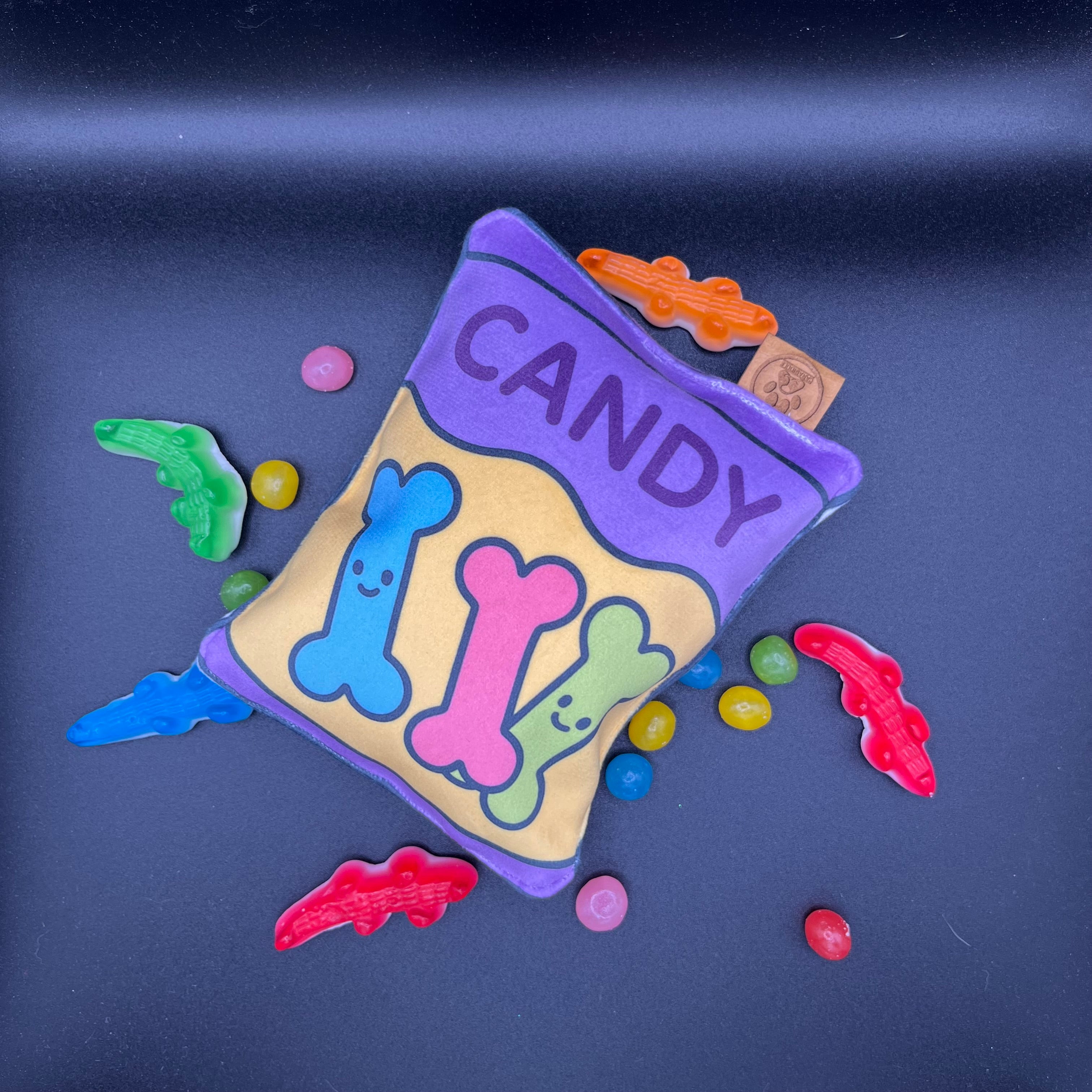 carabidule-jouer-sachet-bonbons-g-lifi-s-jouet-chien-pouet-velours image 1