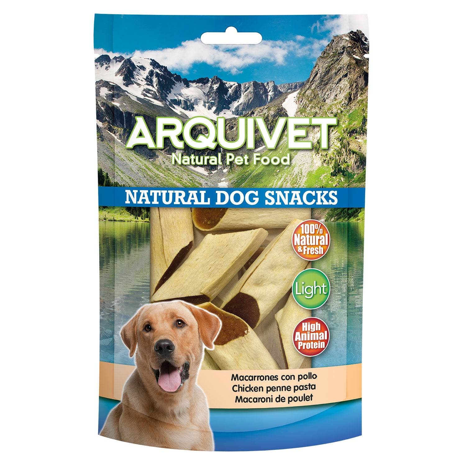 arquivet-dog-snacks-chicken-macaroni-friandise-chien-poulet-100-g image 1