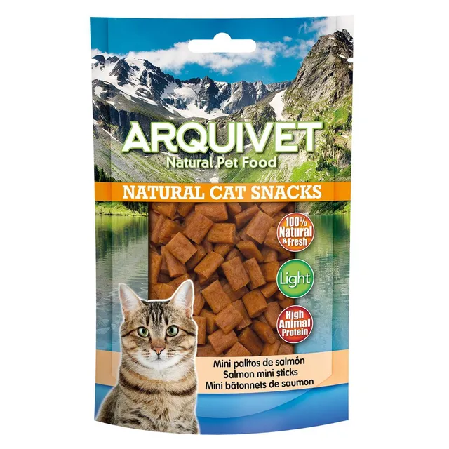 arquivet-mini-sticks-saumon-snack-chat-50-g-naturel image 1